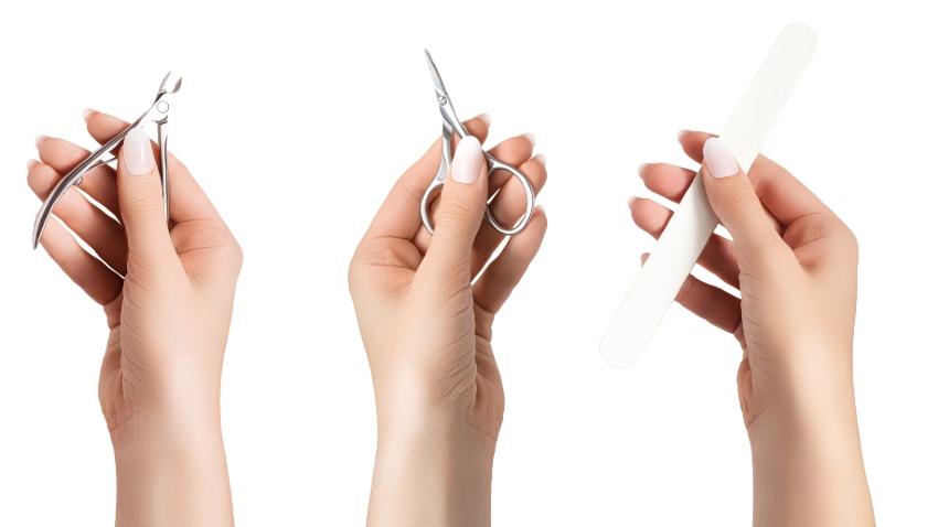 Nagelschere, Nagelknipser und Nagelfeile