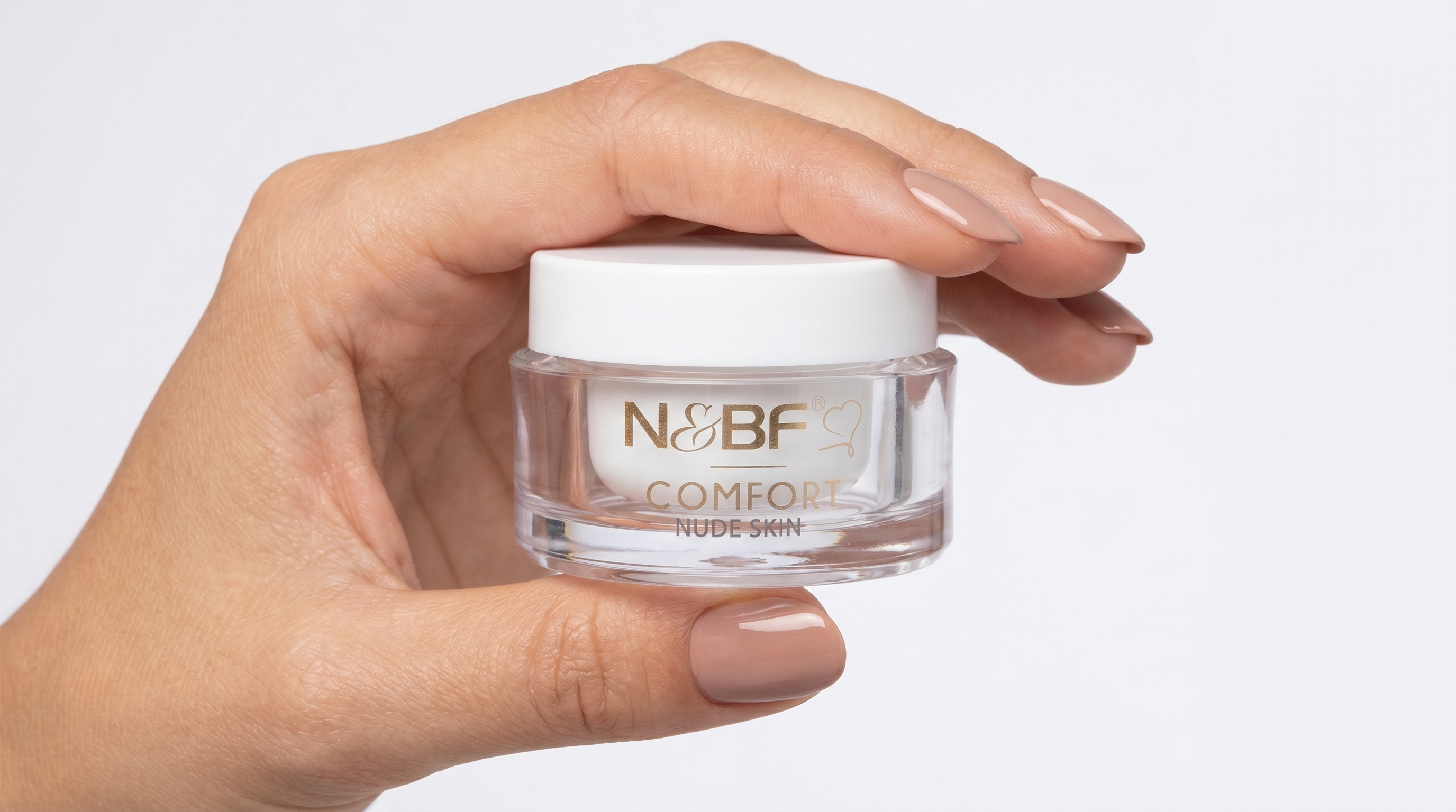 Nude Nägel in Nude Skin mit dem N&BF Comfort Farbgel
