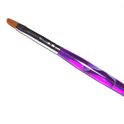 Profi Studio Gel Pinsel Kolinsky Griff Lila Katzenform Gr. 4