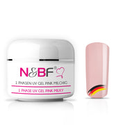 NAILS FACTORY 1 PHASEN UV GEL PINK 1 PHASE UV GEL PINK MILCHIG 30ml