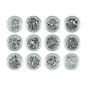 Nail Factory Strasssteine Mix Kristall 12er Set