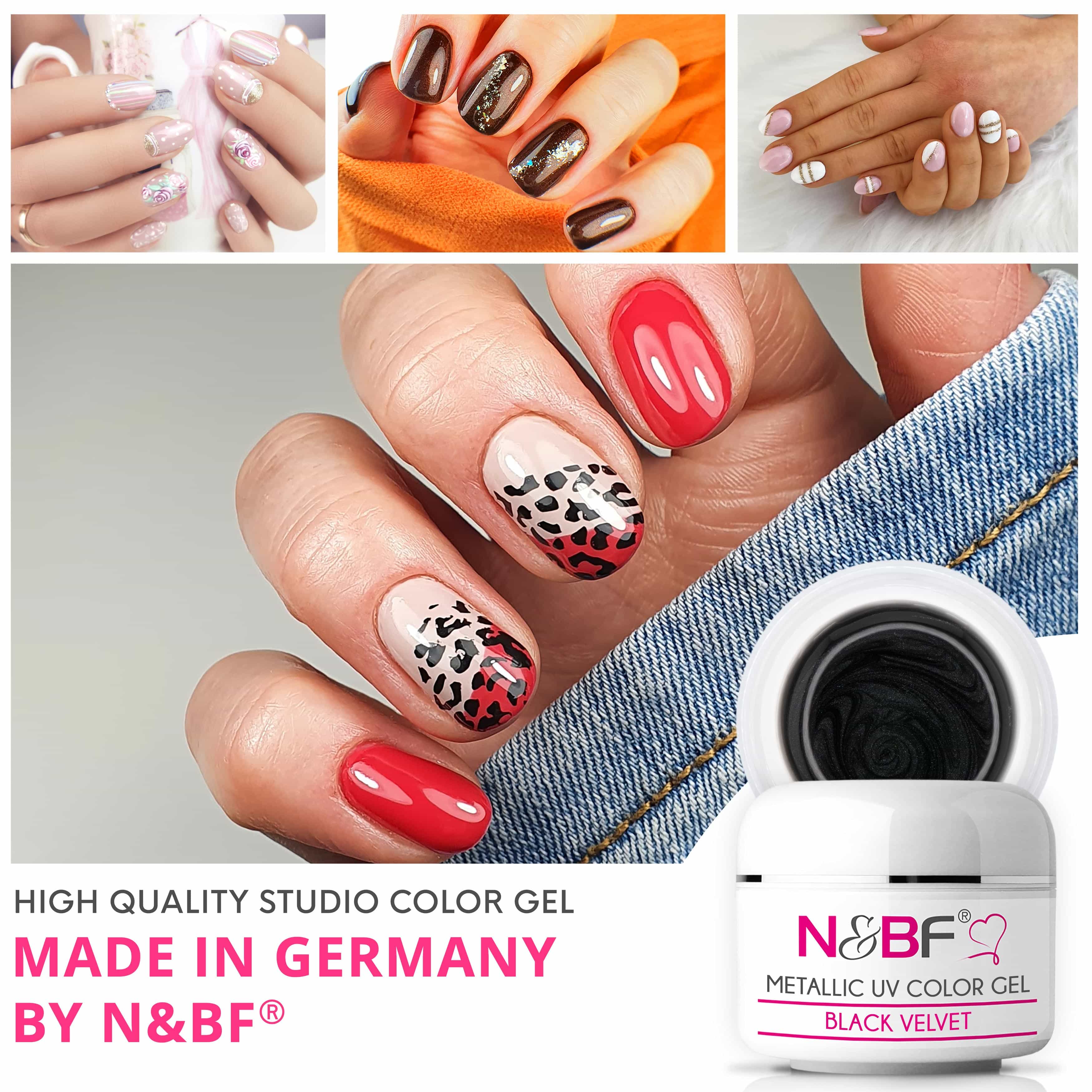 Nails Beauty Factory 2024 120756921 METALLIC UV COLOR GEL BLACK VELVET 02