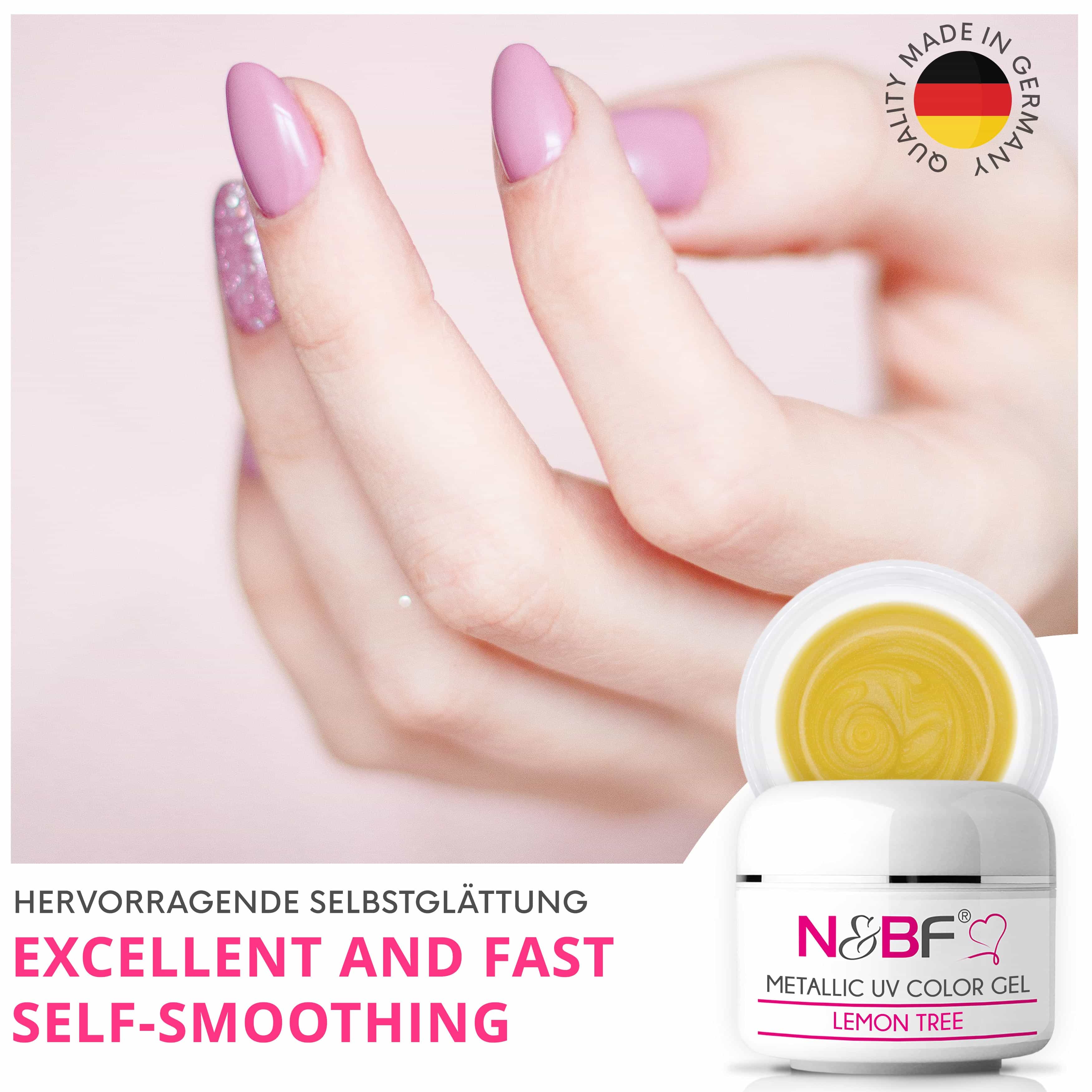 Nails Beauty Factory 2024 124133447 METALLIC UV COLOR GEL LEMON TREE 04