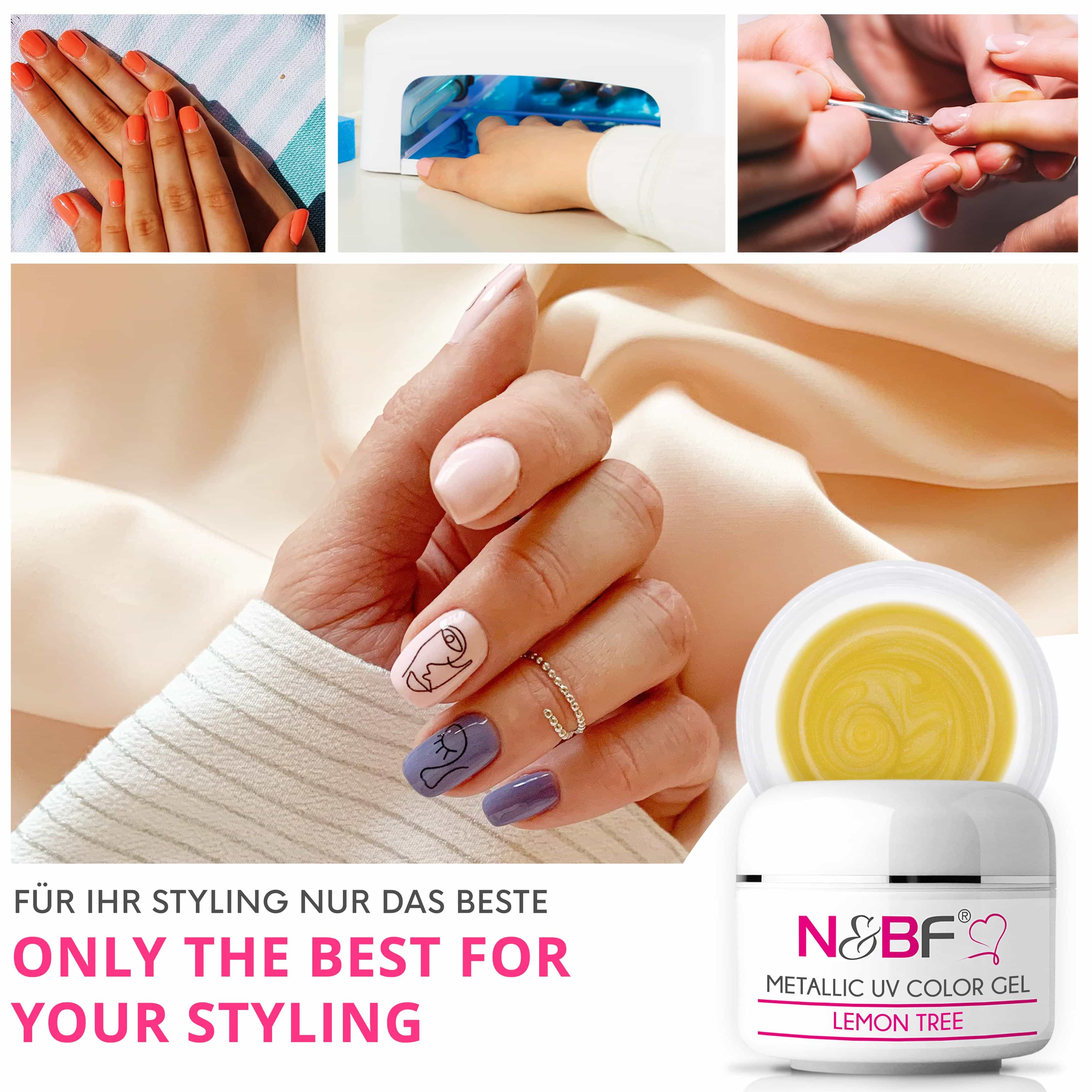 Nails Beauty Factory 2024 124133447 METALLIC UV COLOR GEL LEMON TREE 06