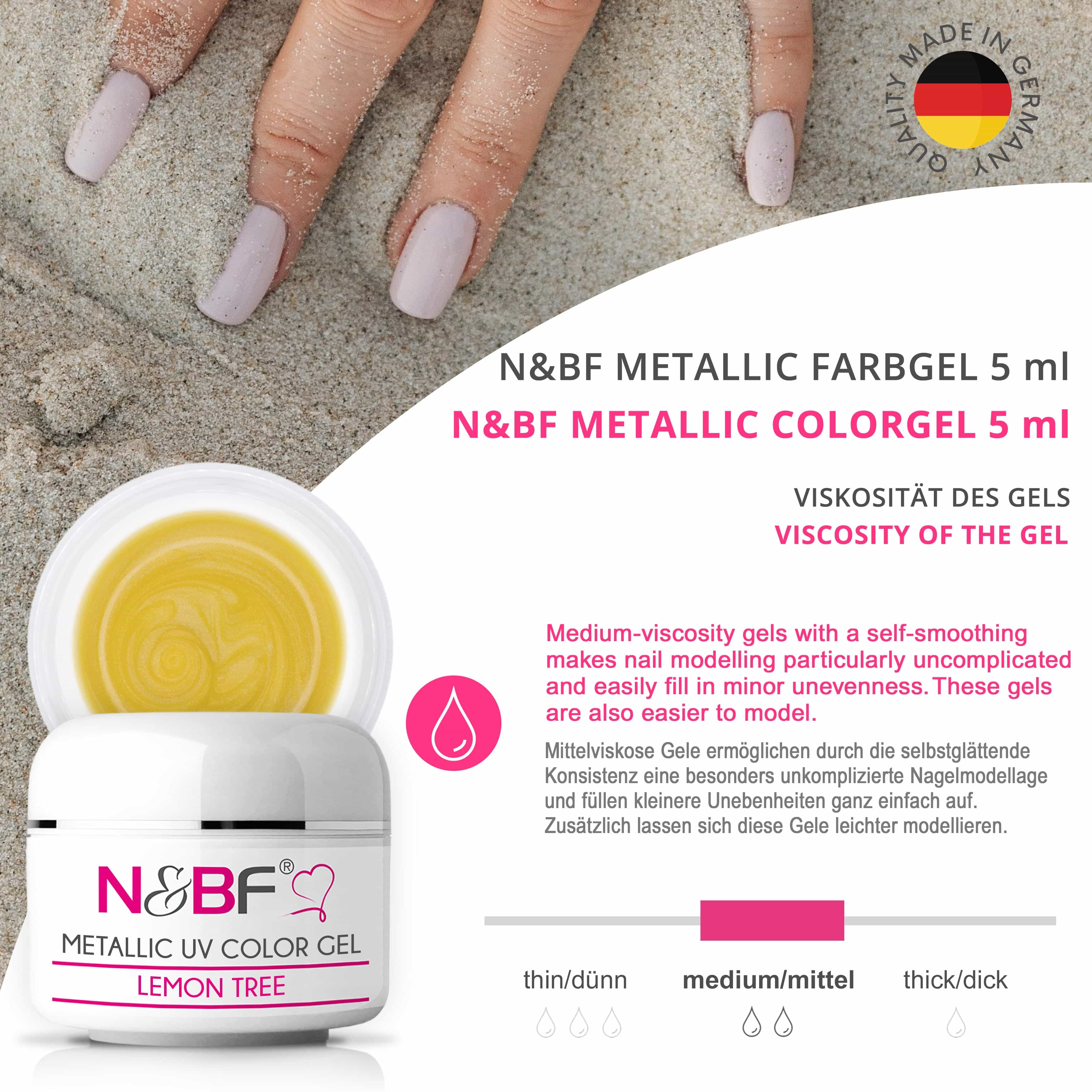 Nails Beauty Factory 2024 124133447 METALLIC UV COLOR GEL LEMON TREE 07