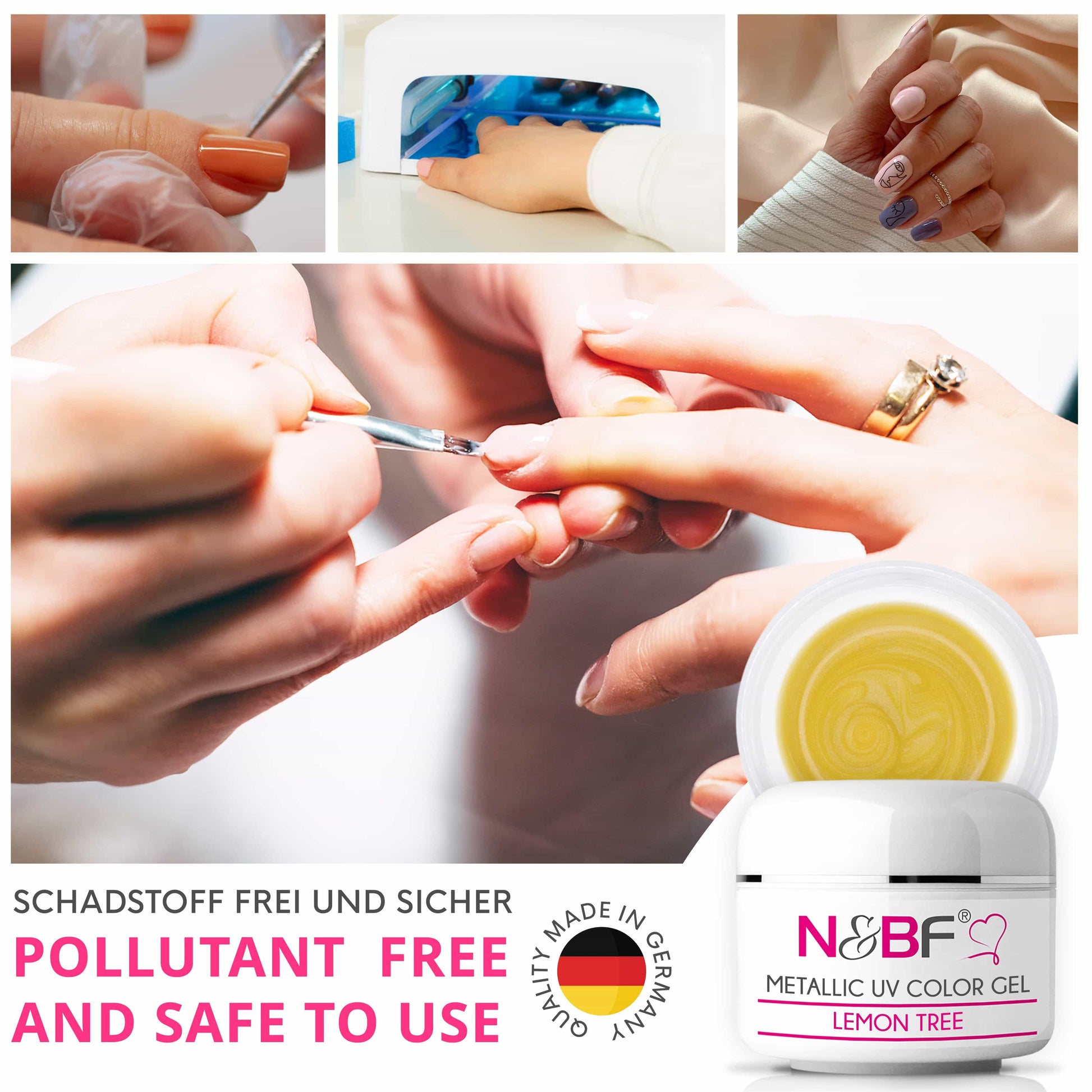 Nails Beauty Factory 2024 124133447 METALLIC UV COLOR GEL LEMON TREE 08