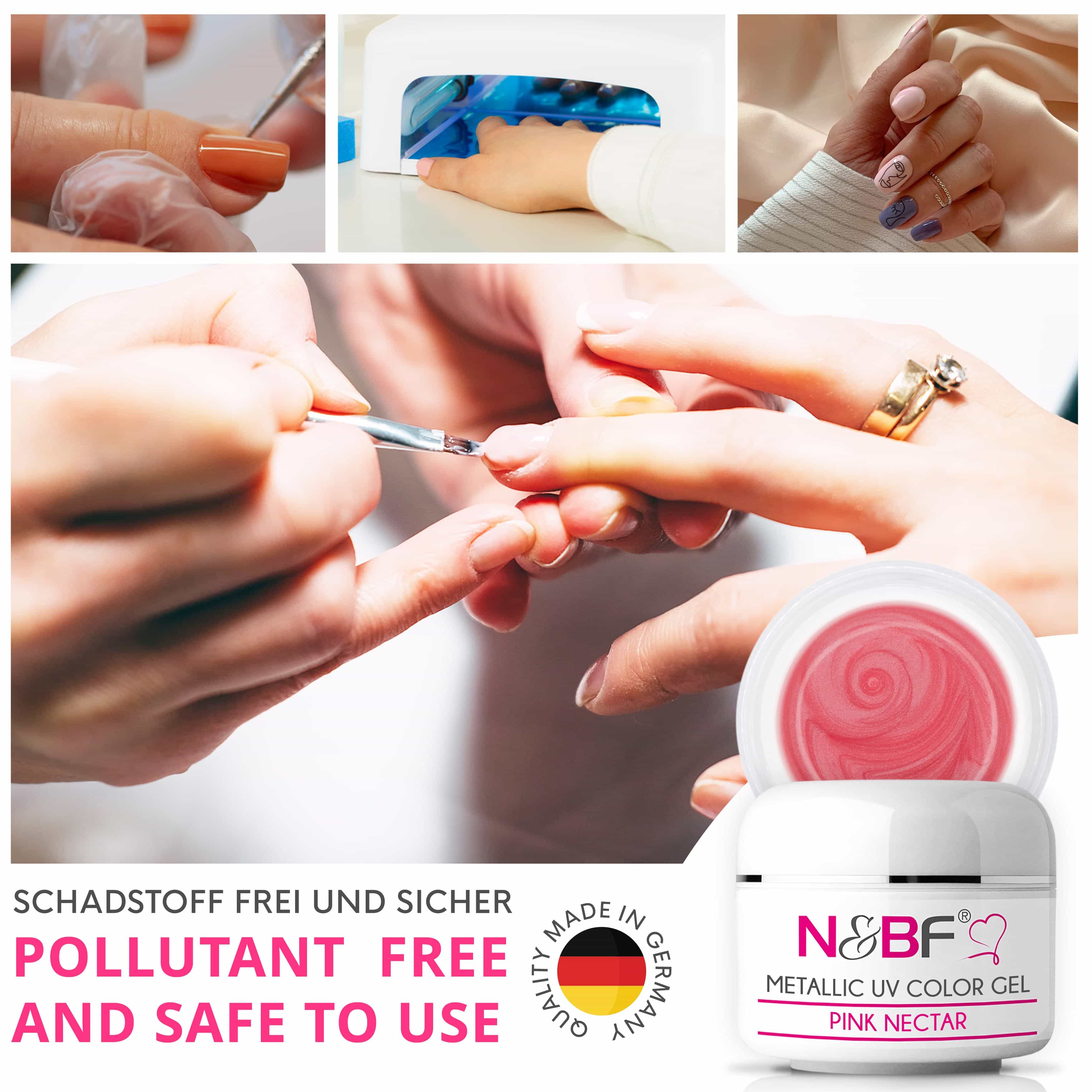 Nails Beauty Factory 2024 124133448 METALLIC UV COLOR GEL PINK NECTAR 08