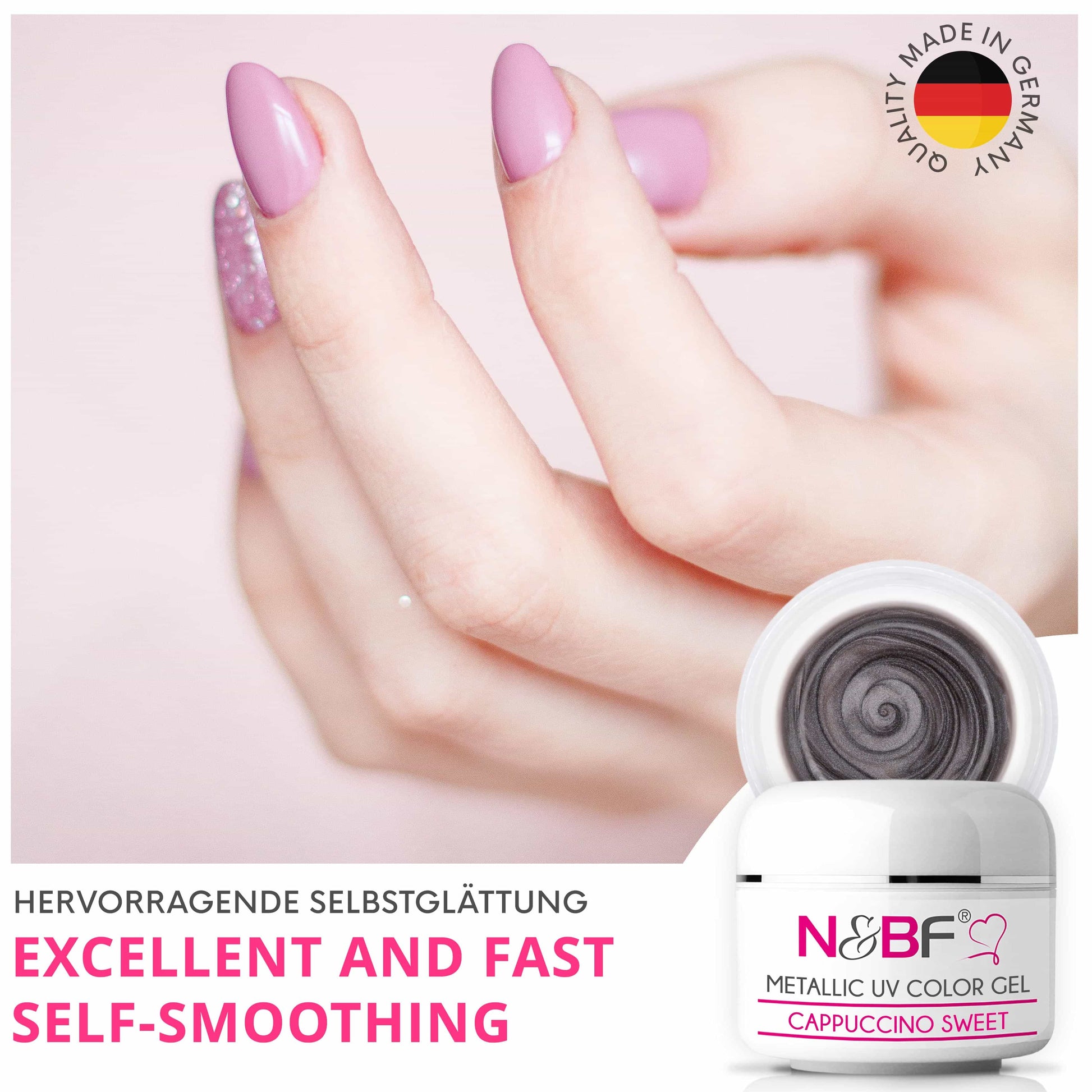 Nails Beauty Factory 2024 124133472 METALLIC UV COLOR GEL CAPPUCCINO SWEET 04