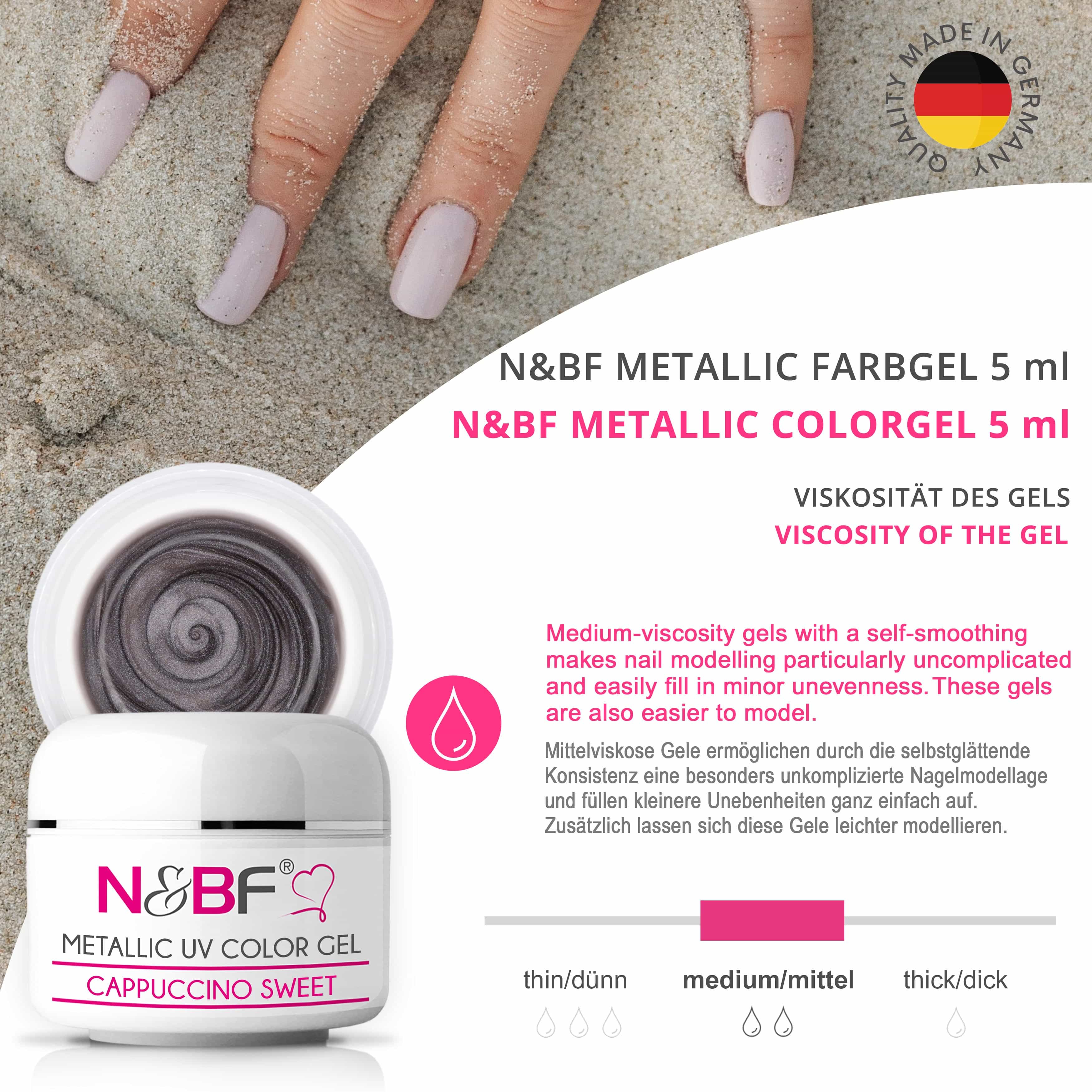 Nails Beauty Factory 2024 124133472 METALLIC UV COLOR GEL CAPPUCCINO SWEET 07