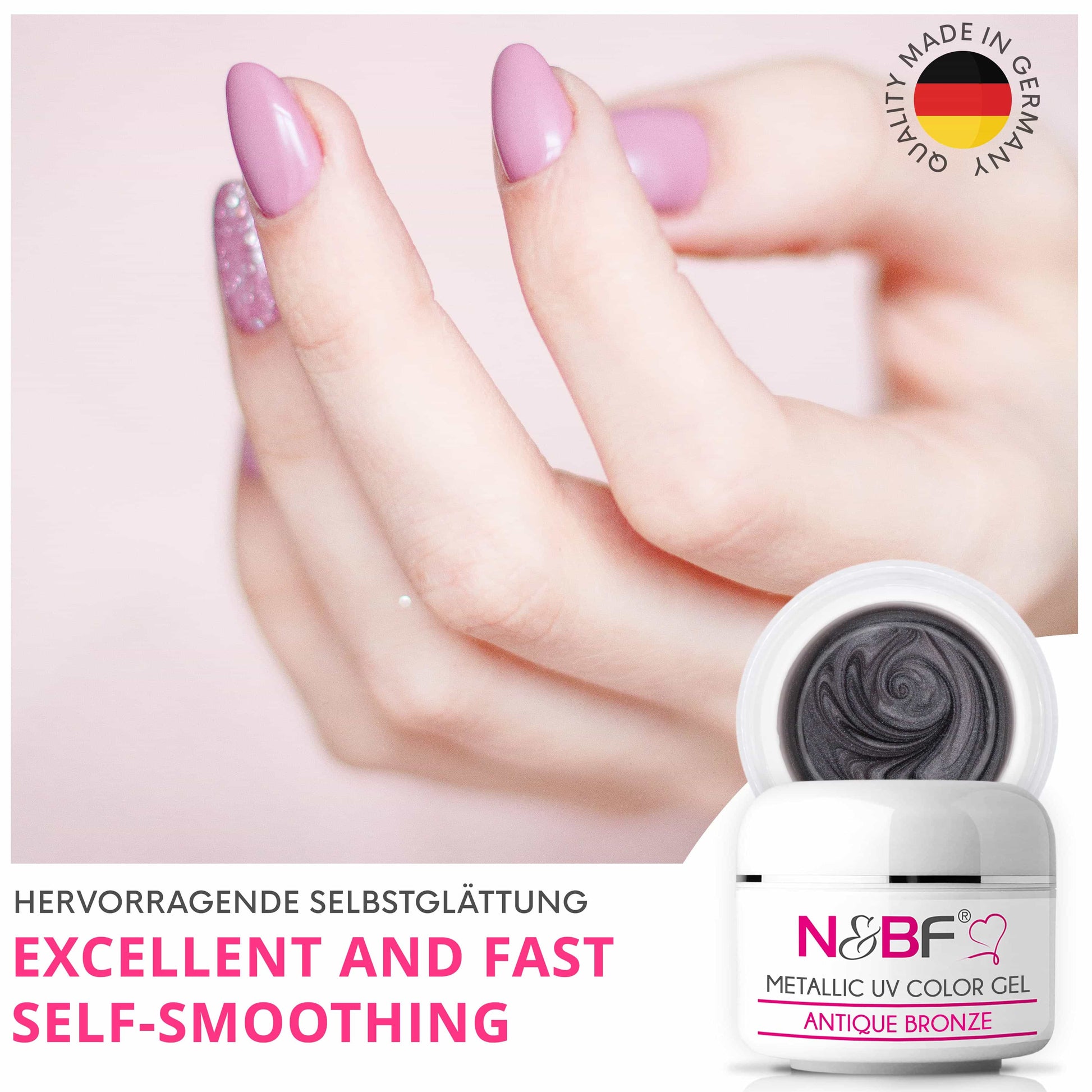 Nails Beauty Factory 2024 124133484 METALLIC UV COLOR GEL ANTIQUE BRONZE 04