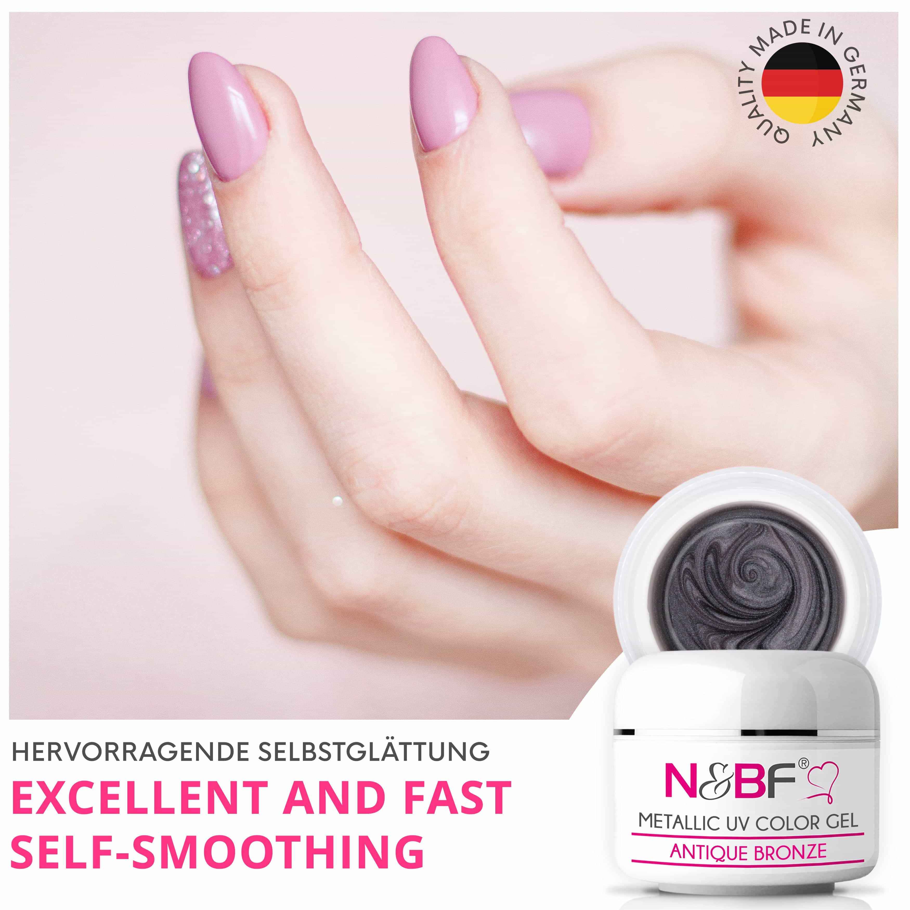 Nails Beauty Factory 2024 124133484 METALLIC UV COLOR GEL ANTIQUE BRONZE 04