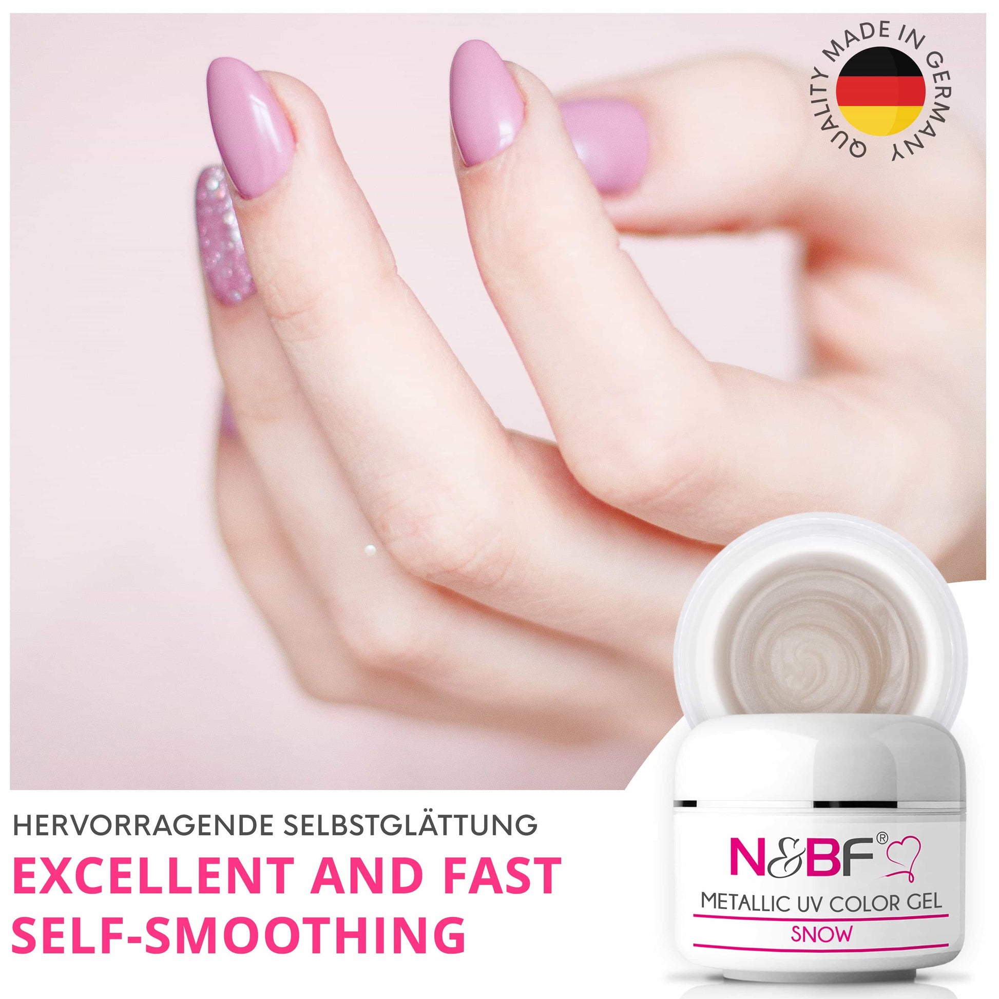 Nails Beauty Factory 2024 57526741 METALLIC UV COLOR GEL SNOW 04