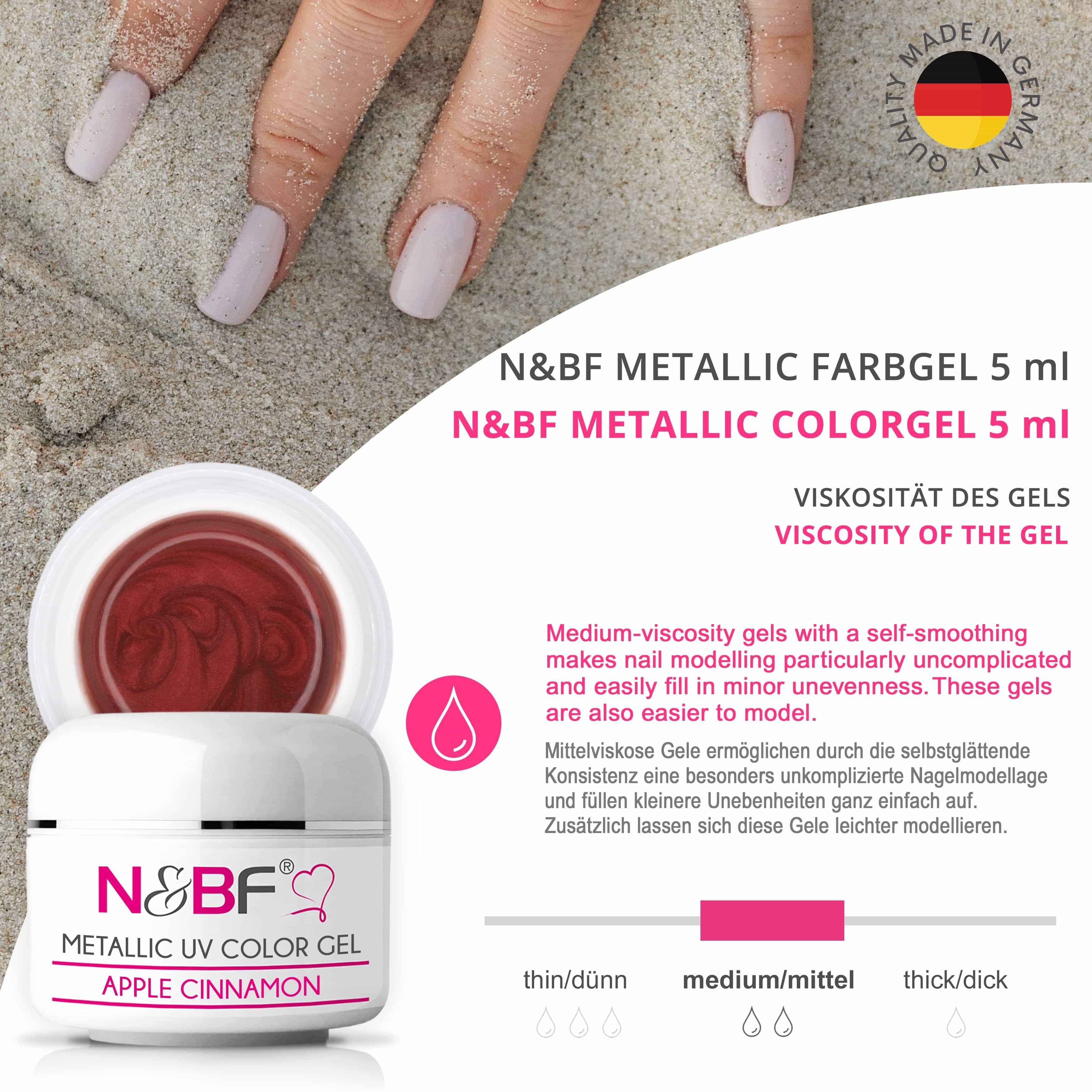 Nails Beauty Factory 2024 57526742 METALLIC UV COLOR GEL APPLE CINNAMON 07