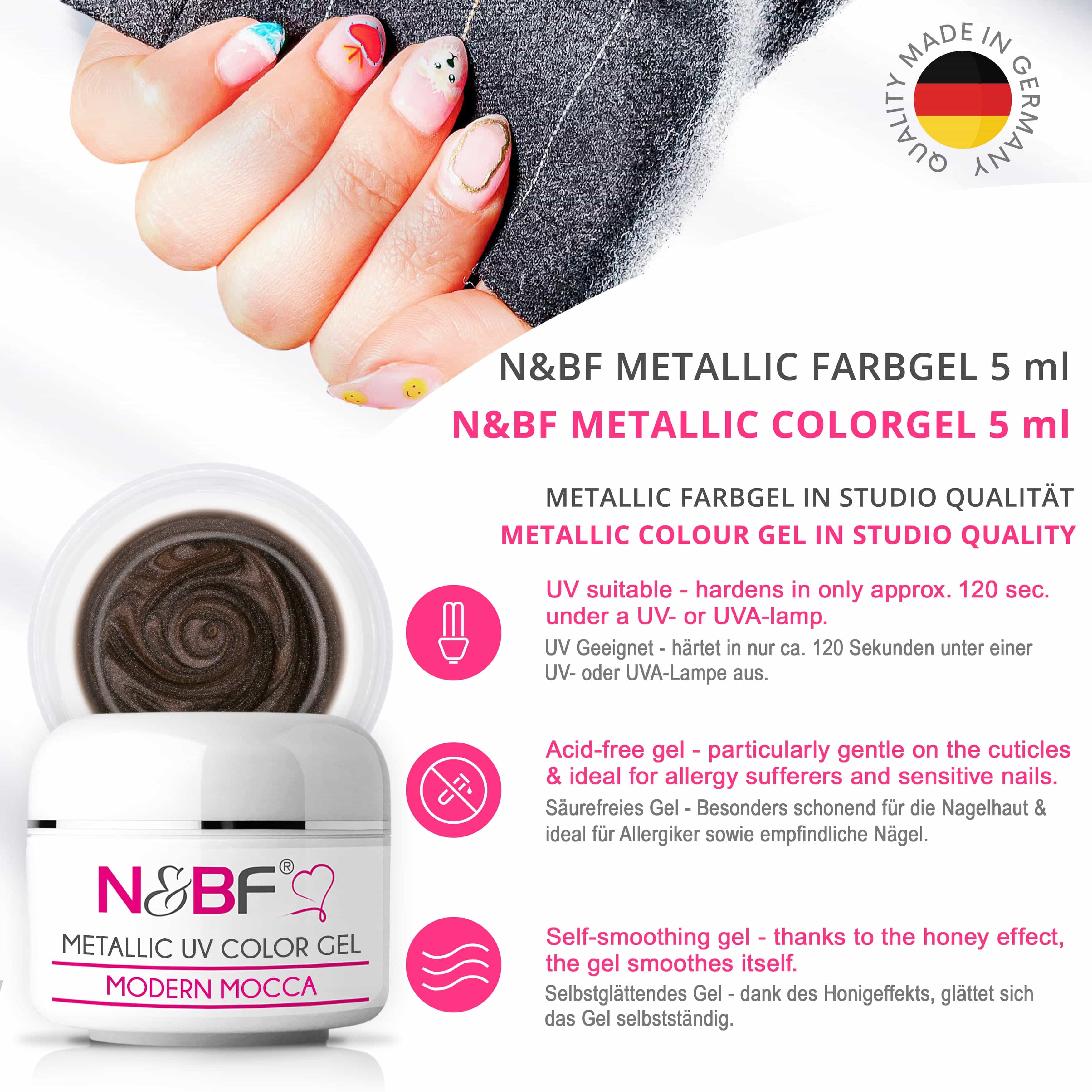 Nails Beauty Factory 2024 57526743 METALLIC UV COLOR GEL MODERN MOCCA 01