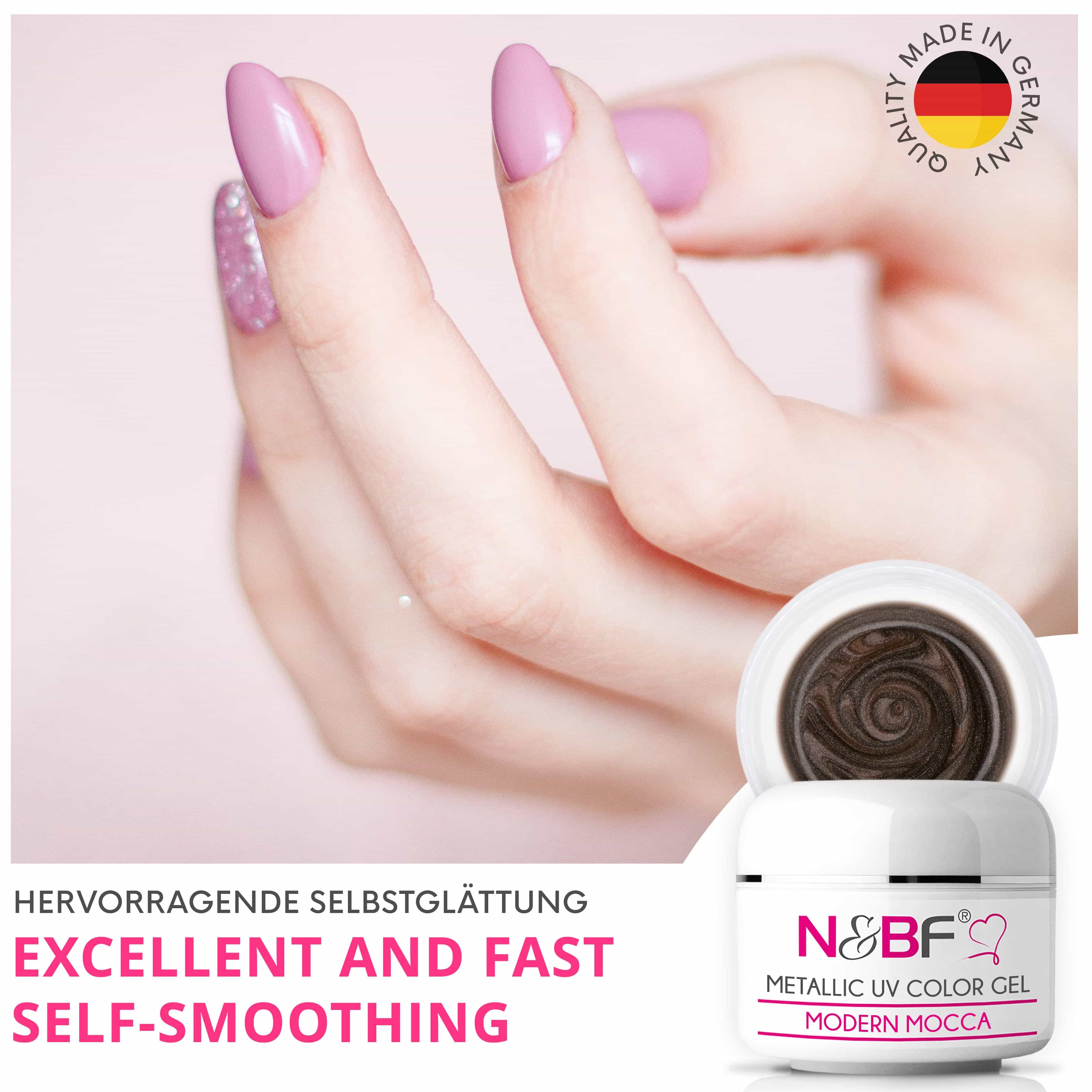 Nails Beauty Factory 2024 57526743 METALLIC UV COLOR GEL MODERN MOCCA 04