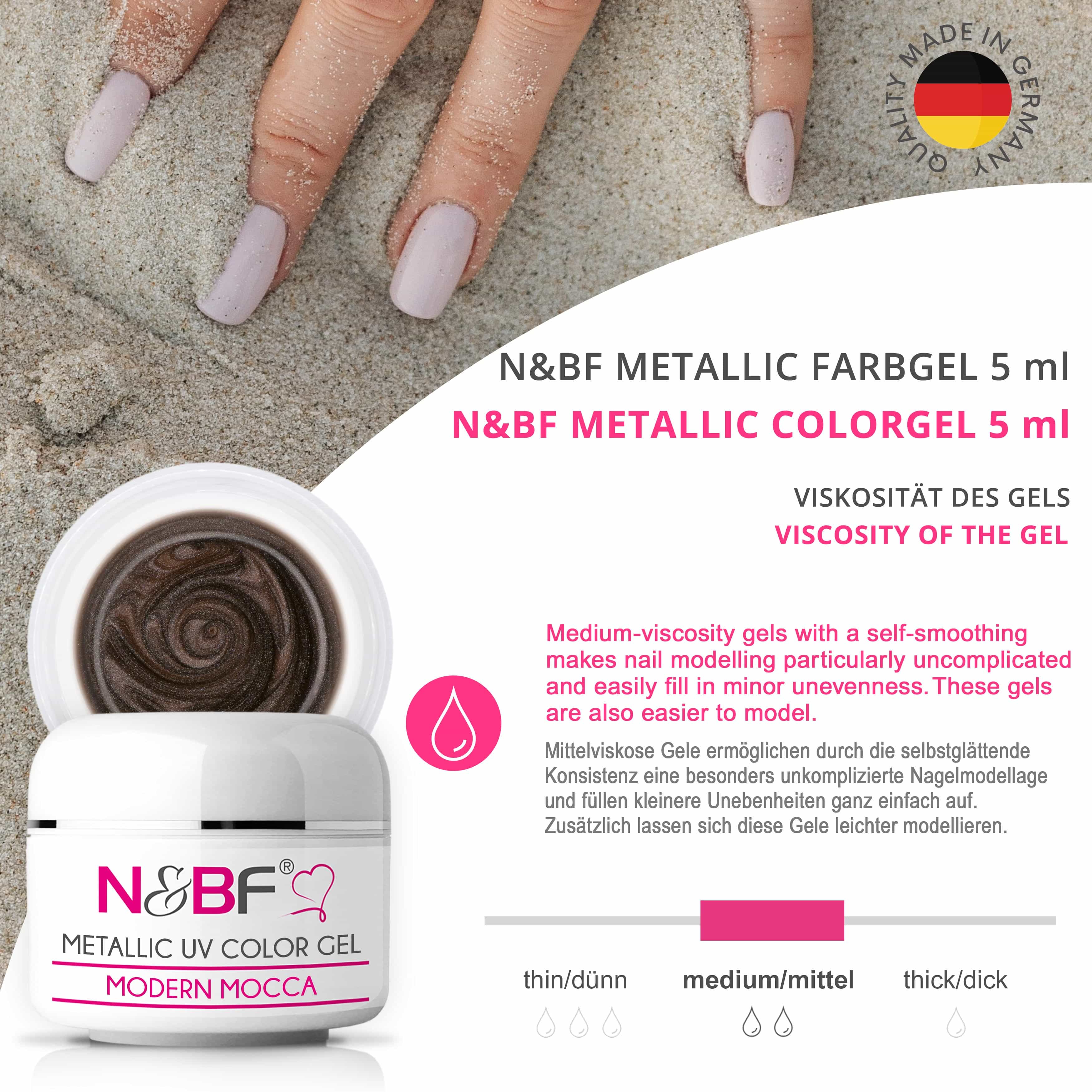 Nails Beauty Factory 2024 57526743 METALLIC UV COLOR GEL MODERN MOCCA 07