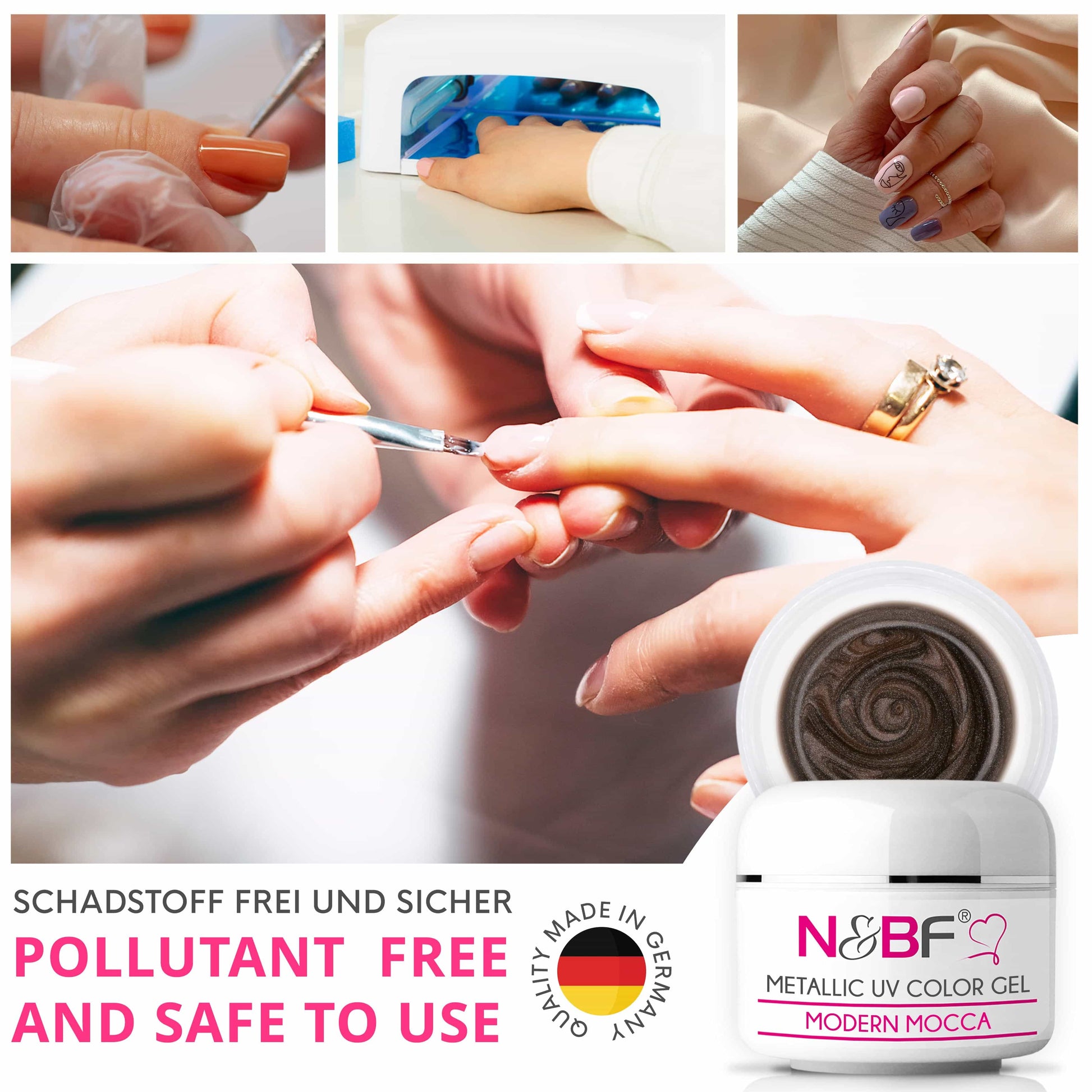 Nails Beauty Factory 2024 57526743 METALLIC UV COLOR GEL MODERN MOCCA 08