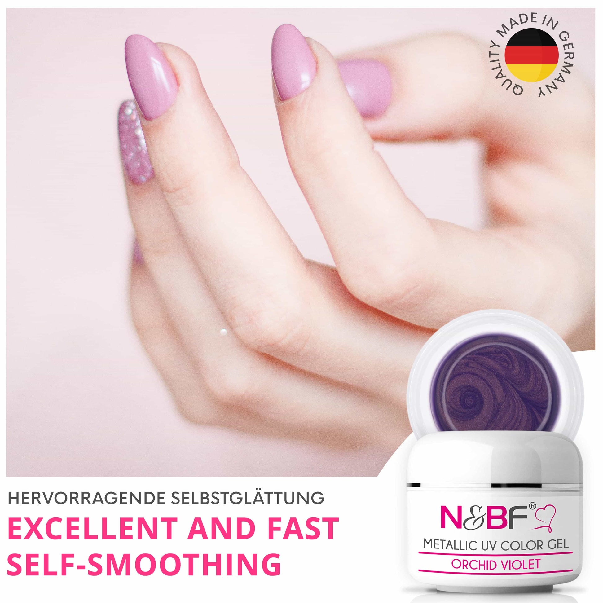 Nails Beauty Factory 2024 57526746 METALLIC UV COLOR GEL ORCHID VIOLET 04