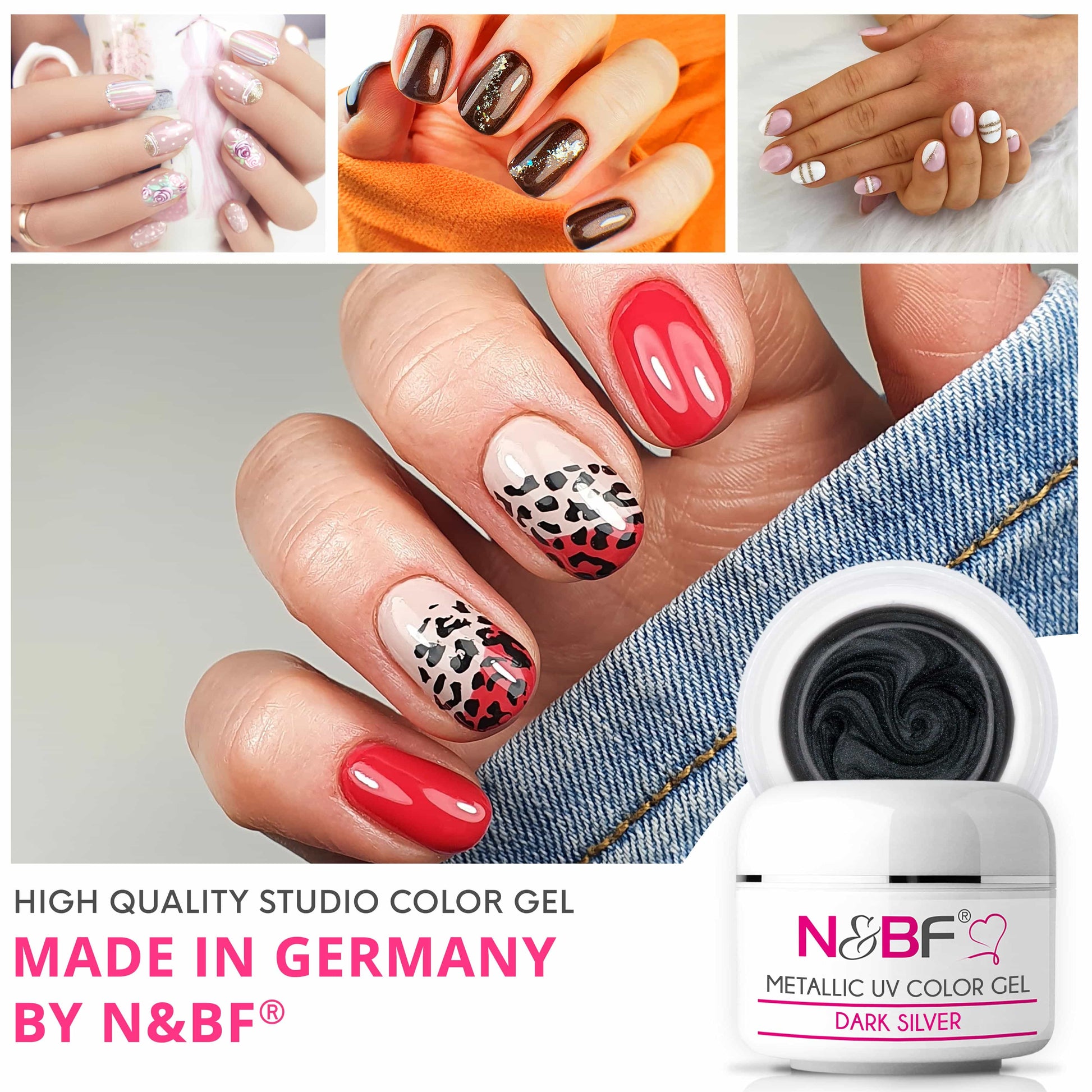 Nails Beauty Factory 2024 57527004 METALLIC UV COLOR GEL DARK SILVER 02