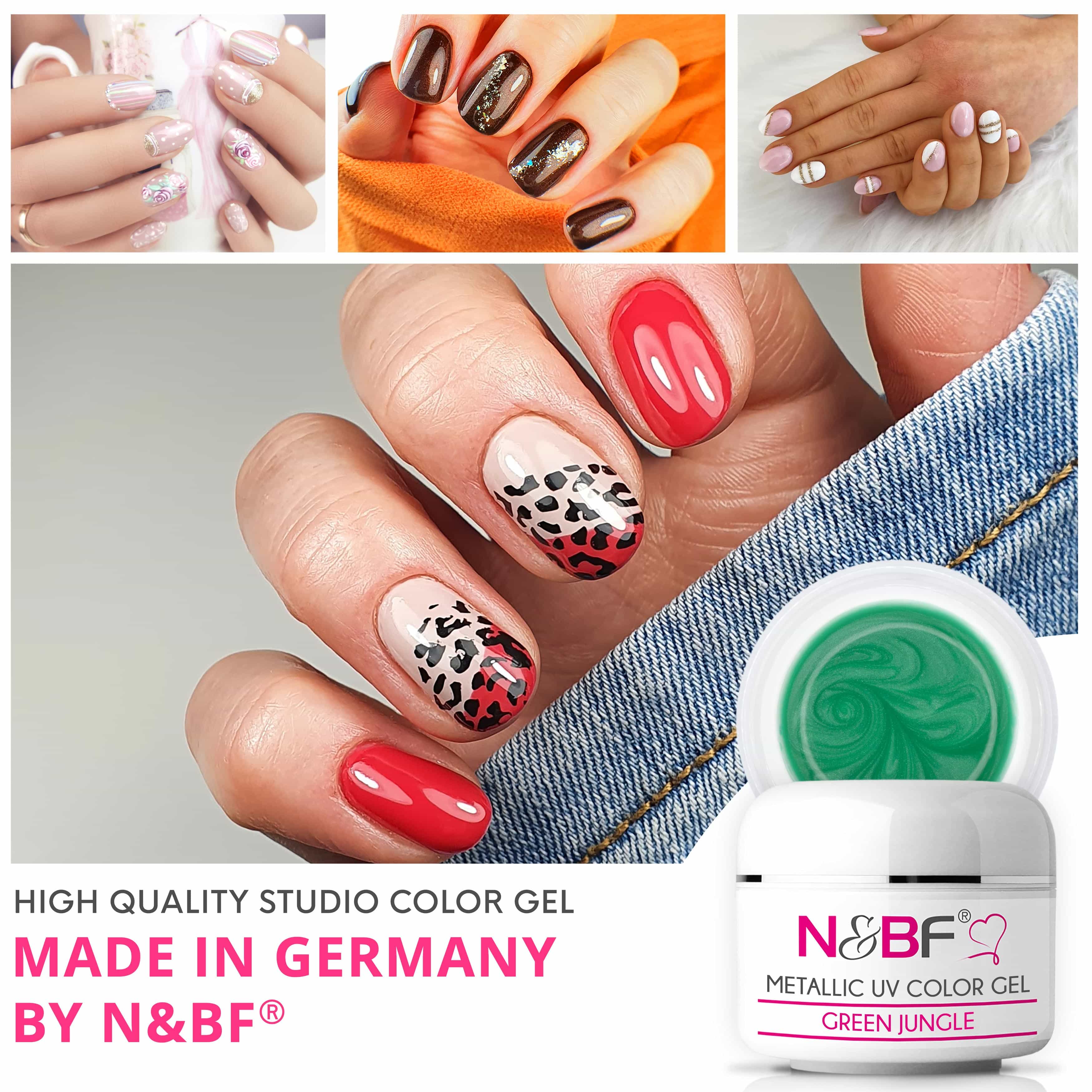 Nails Beauty Factory 2024 57527006 METALLIC UV COLOR GEL GREEN JUNGLE 02