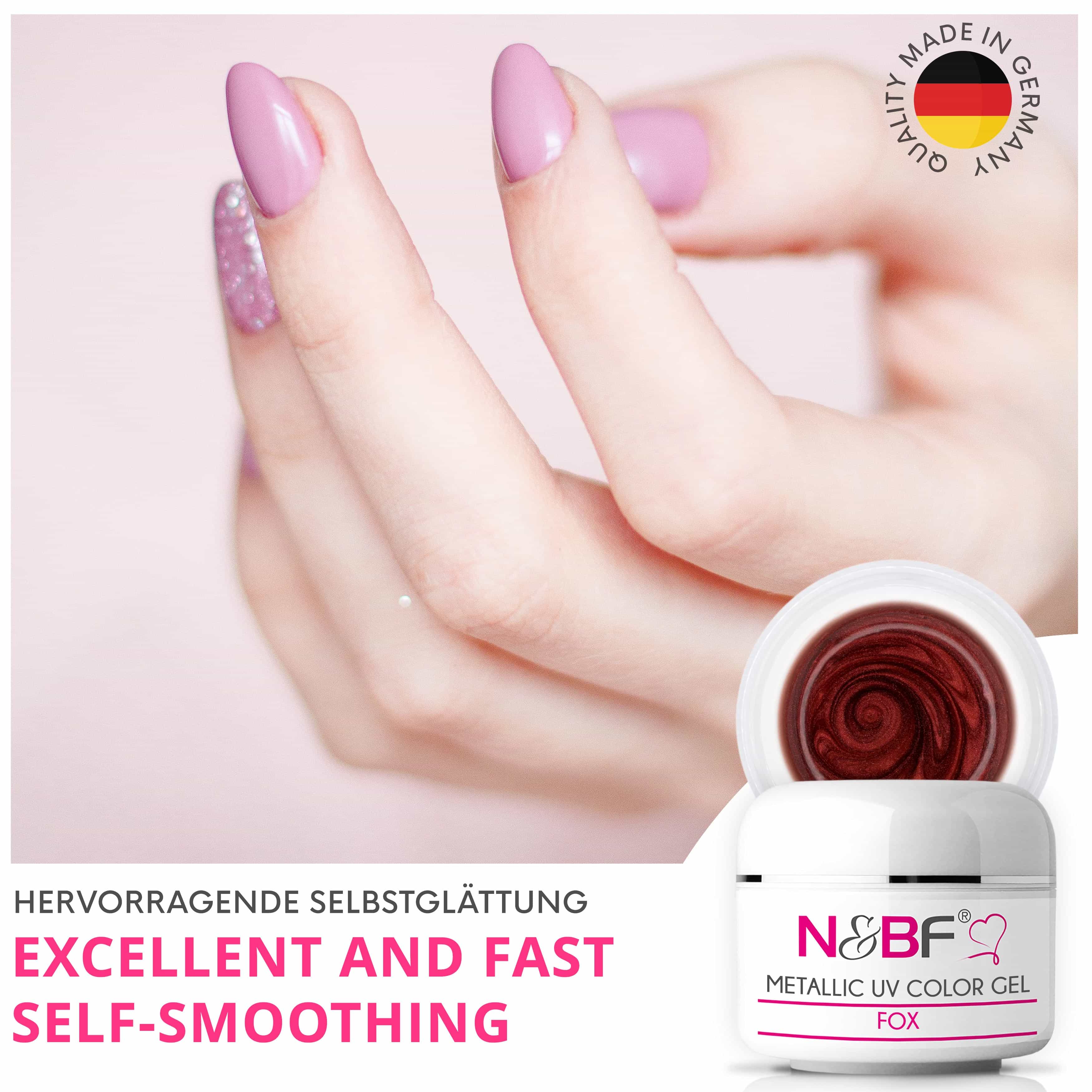 Nails Beauty Factory 2024 57527007 METALLIC UV COLOR GEL FOX 04