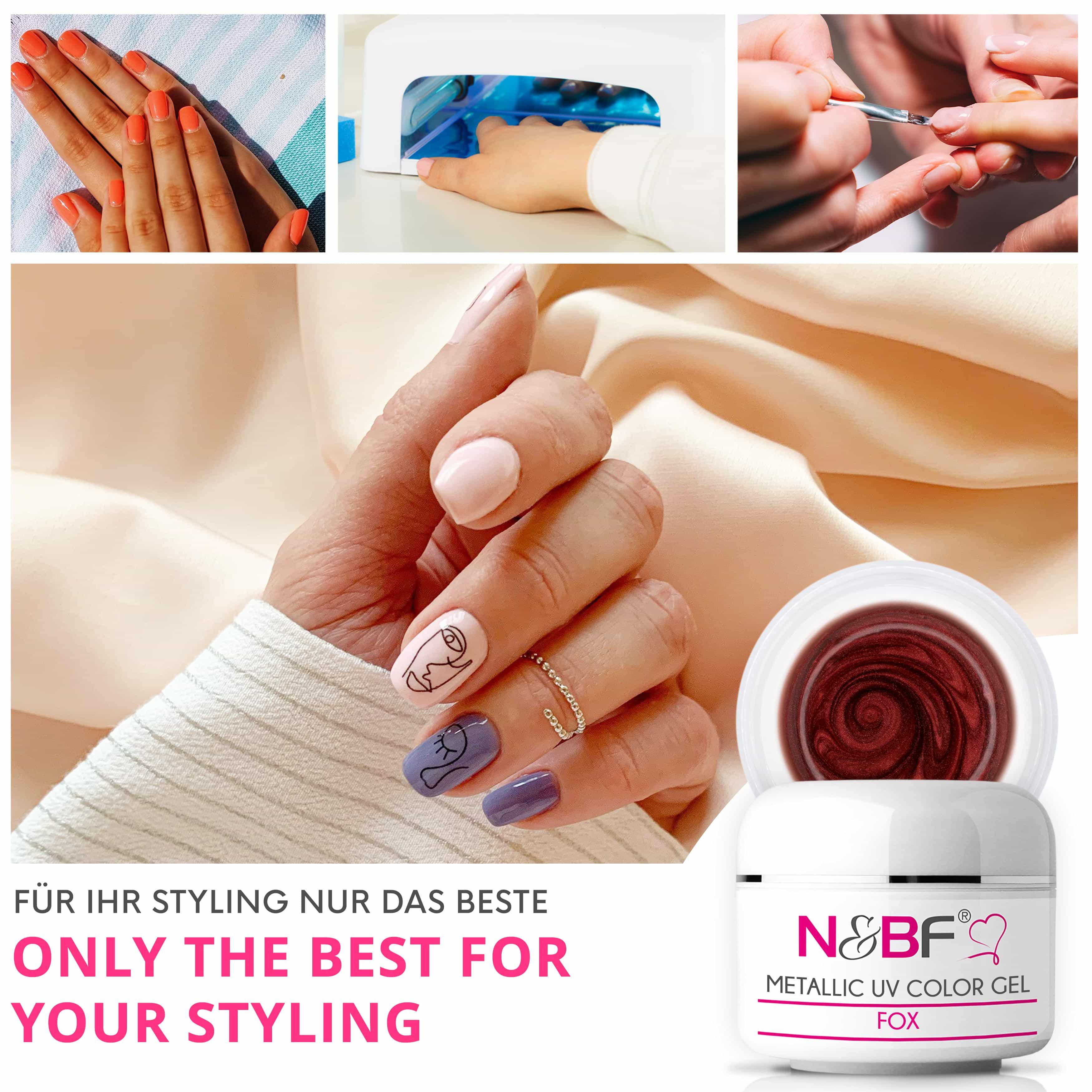 Nails Beauty Factory 2024 57527007 METALLIC UV COLOR GEL FOX 06