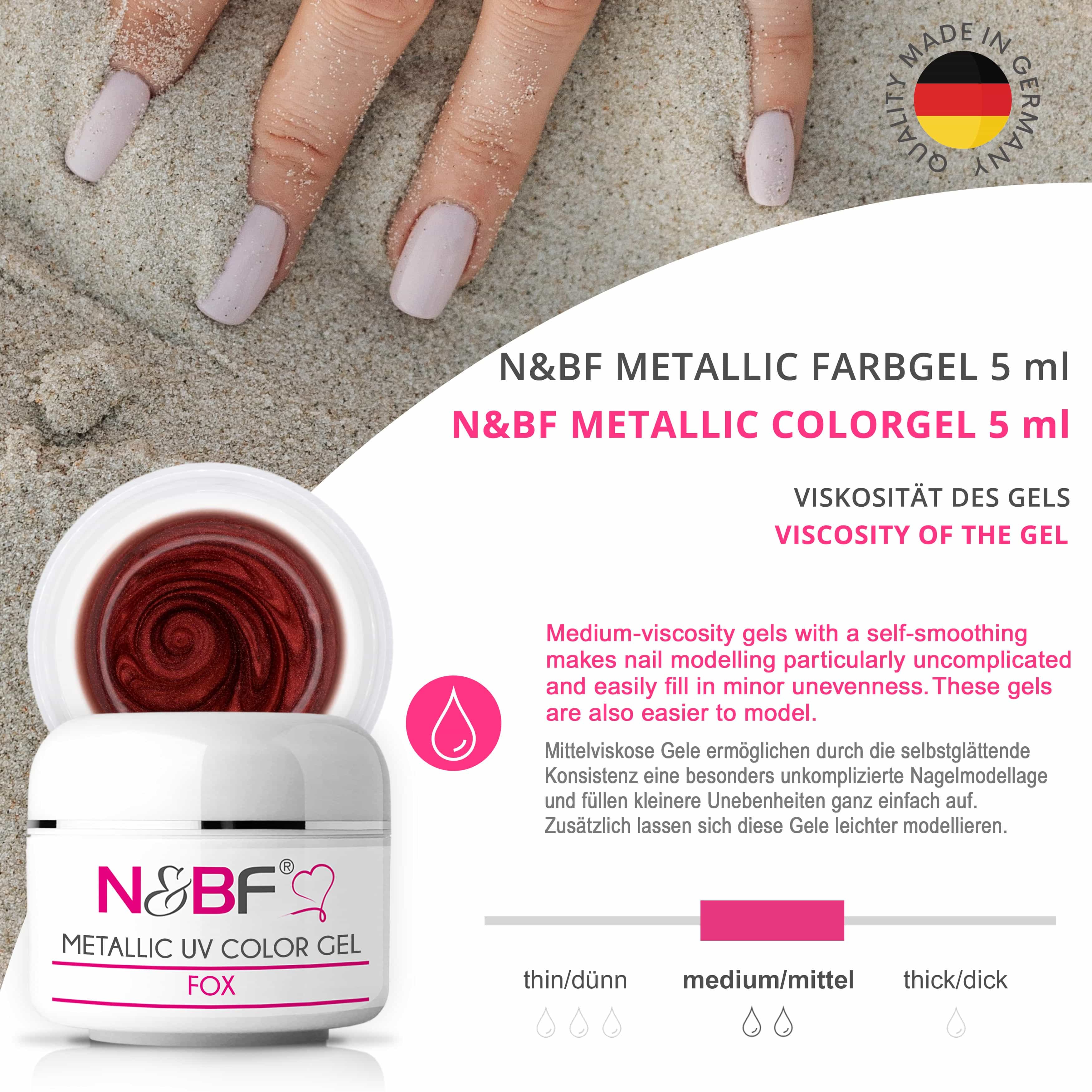 Nails Beauty Factory 2024 57527007 METALLIC UV COLOR GEL FOX 07