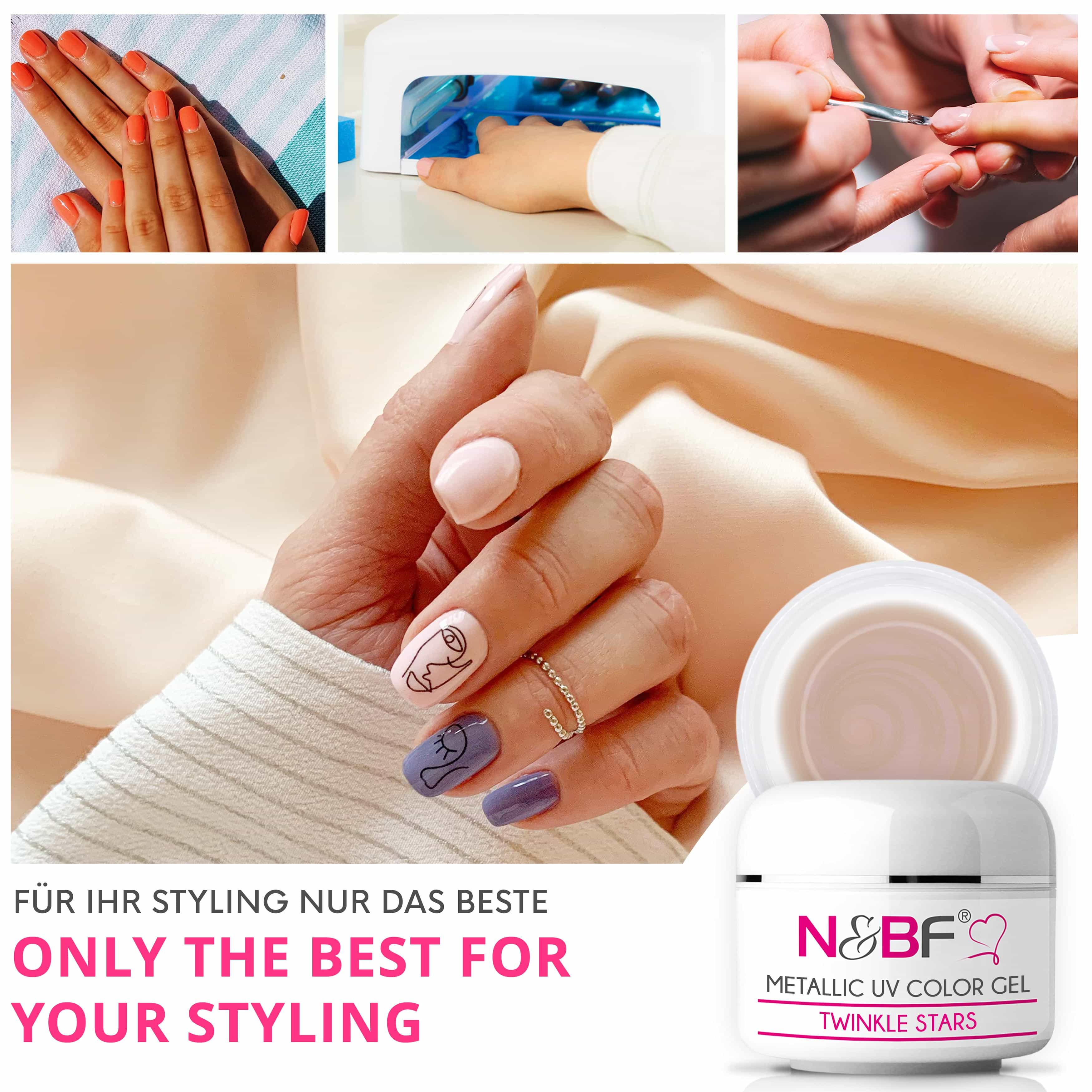 Nails Beauty Factory 2024 57527008 METALLIC UV COLOR GEL TWINKLE STARS 06