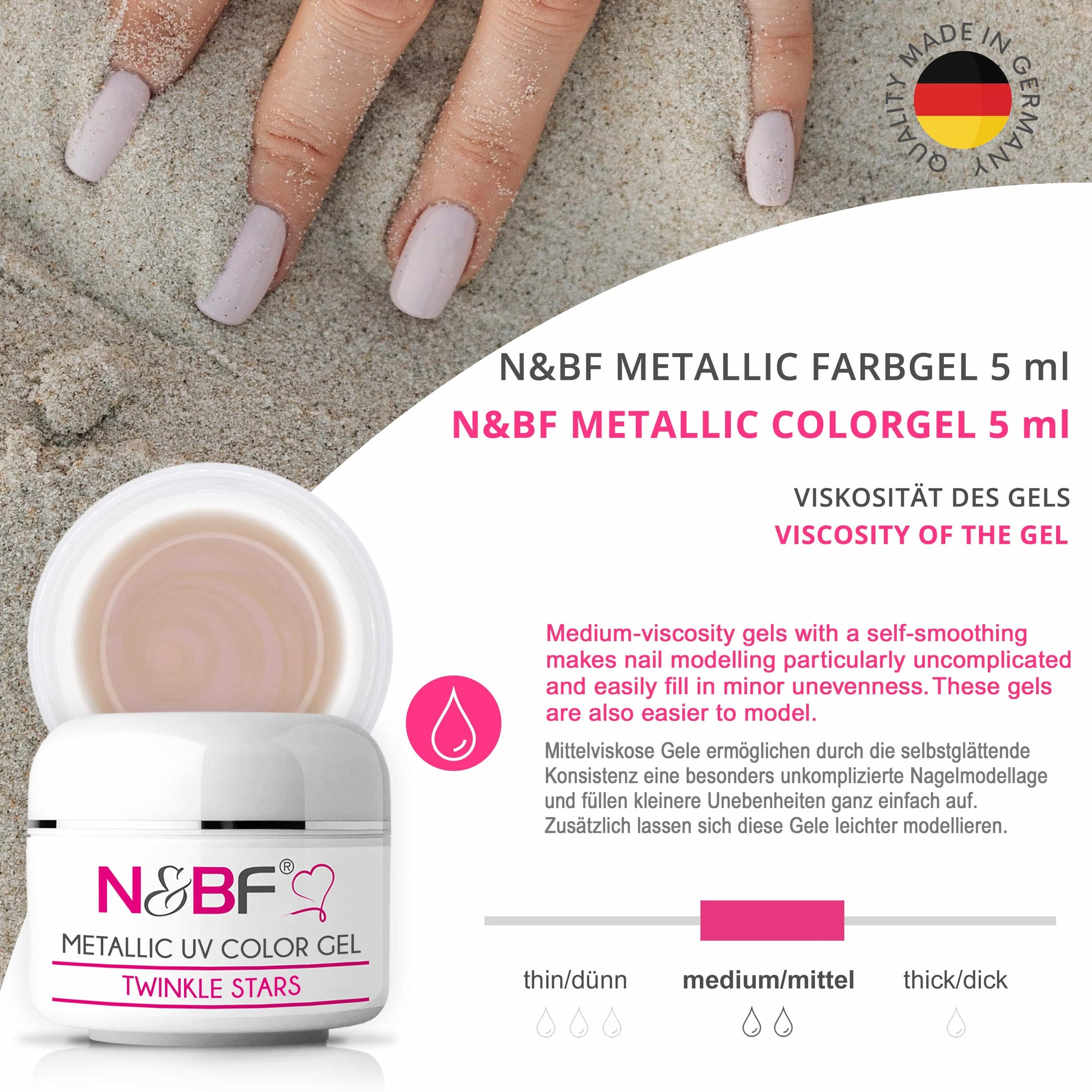 Nails Beauty Factory 2024 57527008 METALLIC UV COLOR GEL TWINKLE STARS 07