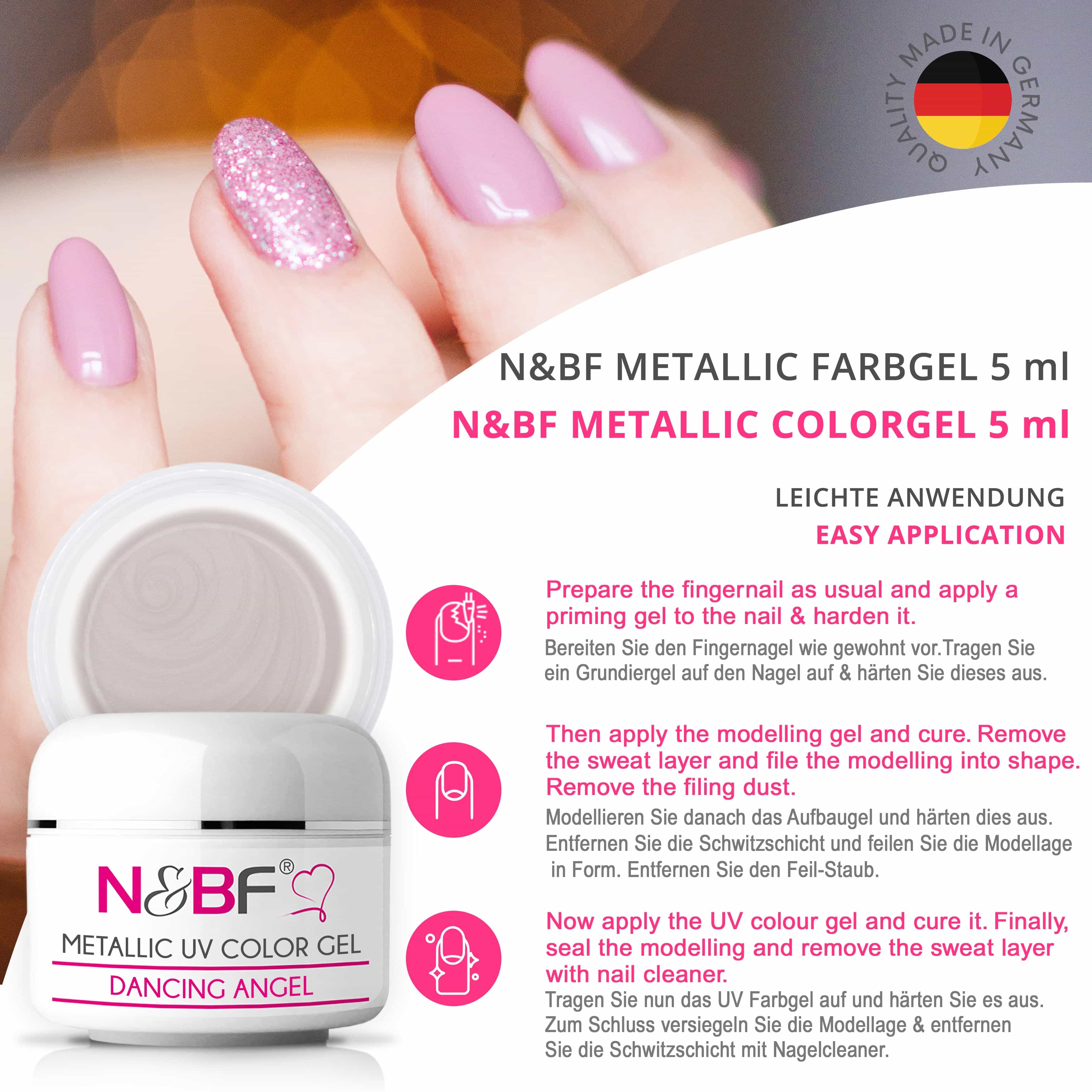 Nails Beauty Factory 2024 57527011 METALLIC UV COLOR GEL DANCING ANGEL 03