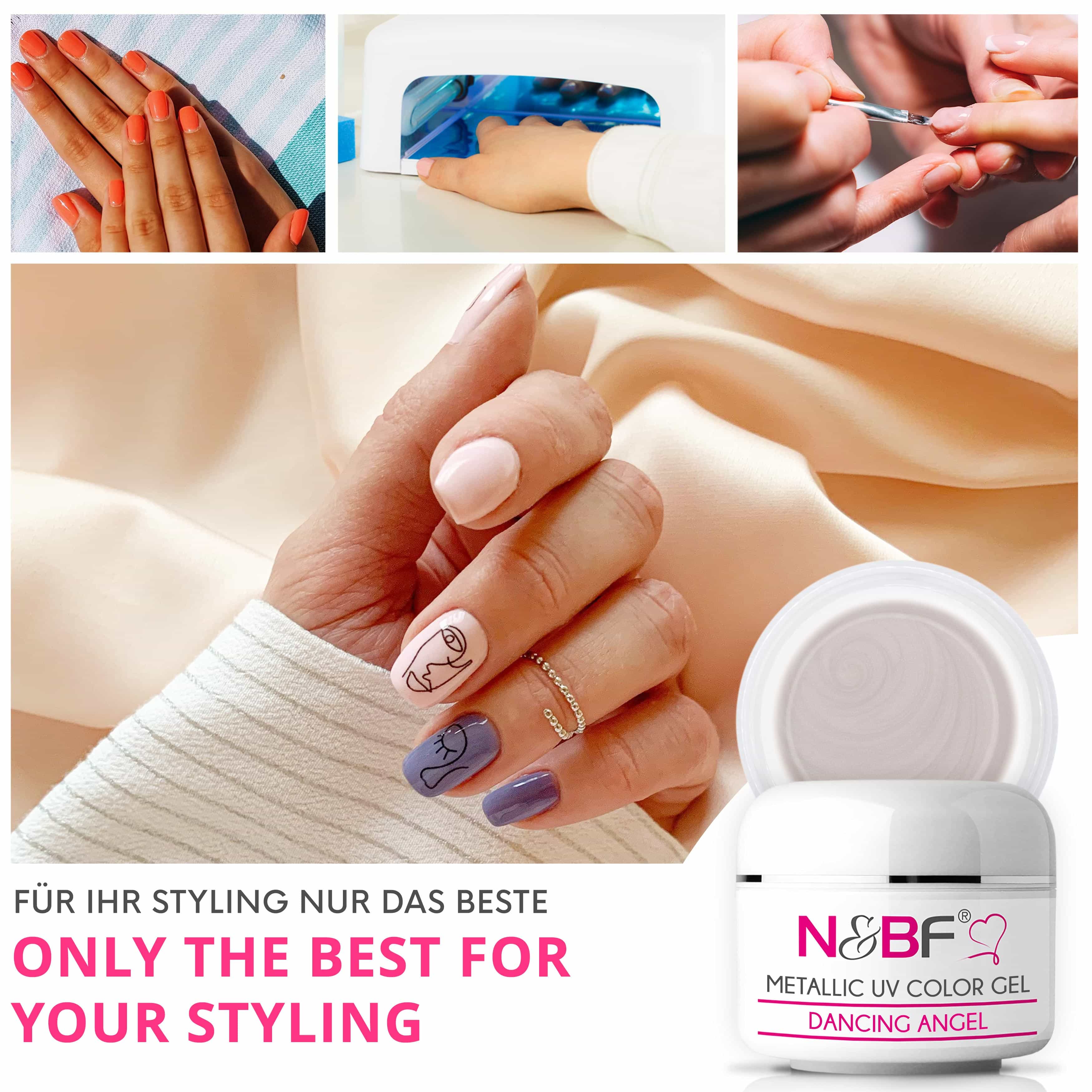 Nails Beauty Factory 2024 57527011 METALLIC UV COLOR GEL DANCING ANGEL 06