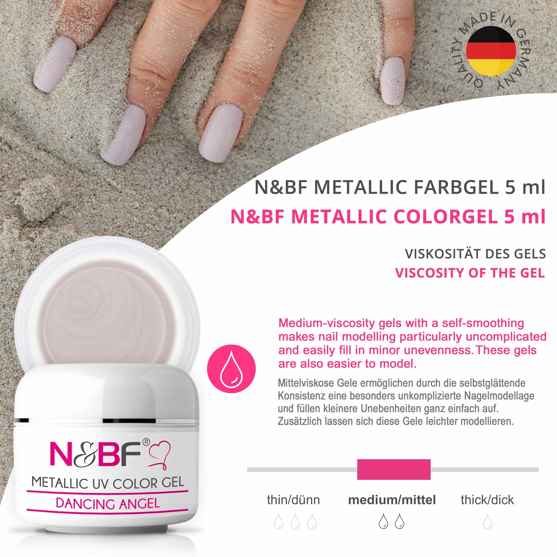 Nails Beauty Factory 2024 57527011 METALLIC UV COLOR GEL DANCING ANGEL 07