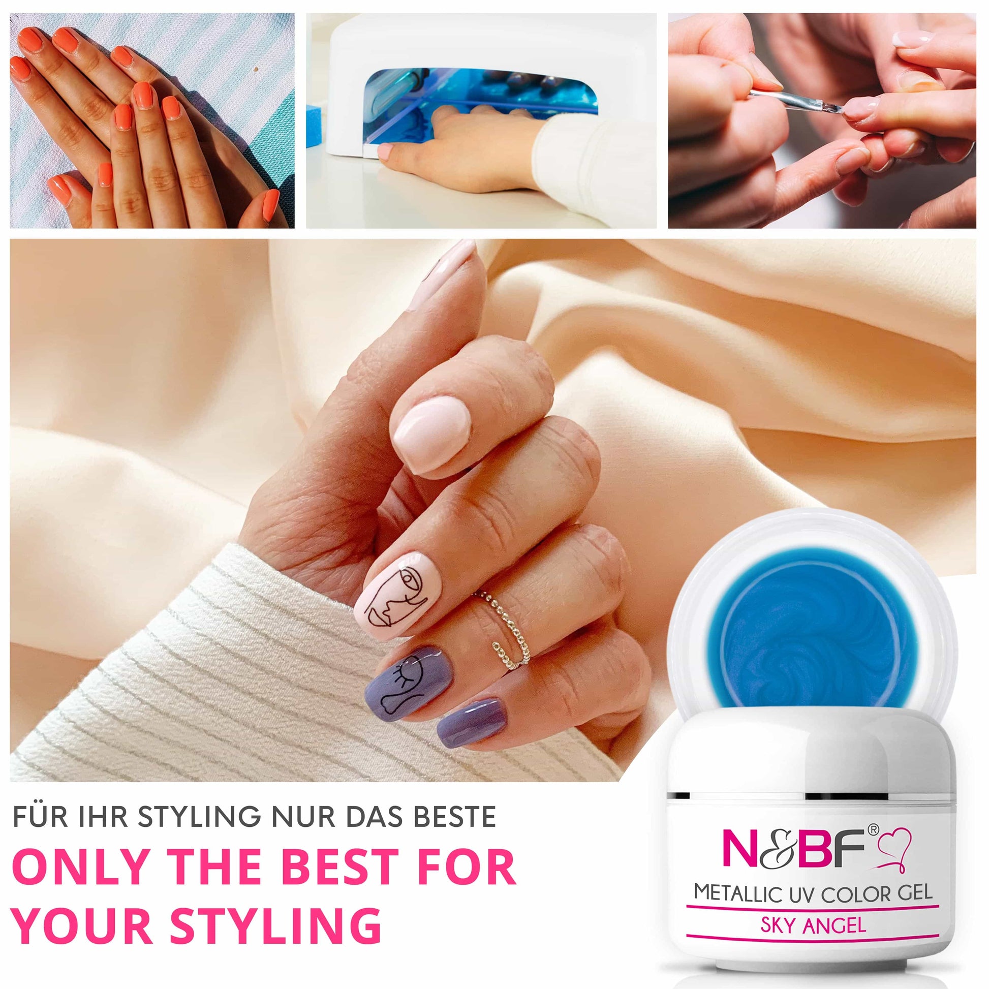 Nails Beauty Factory 2024 57527019 METALLIC UV COLOR GEL SKY ANGEL 06