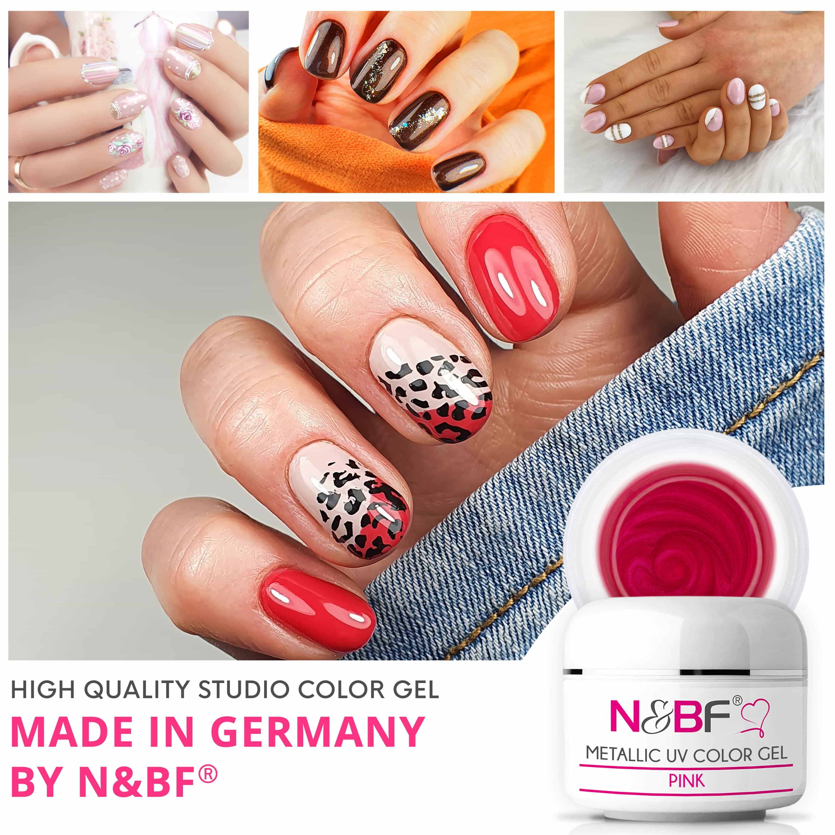 Nails Beauty Factory 2024 58061931 METALLIC UV COLOR GEL PINK 02