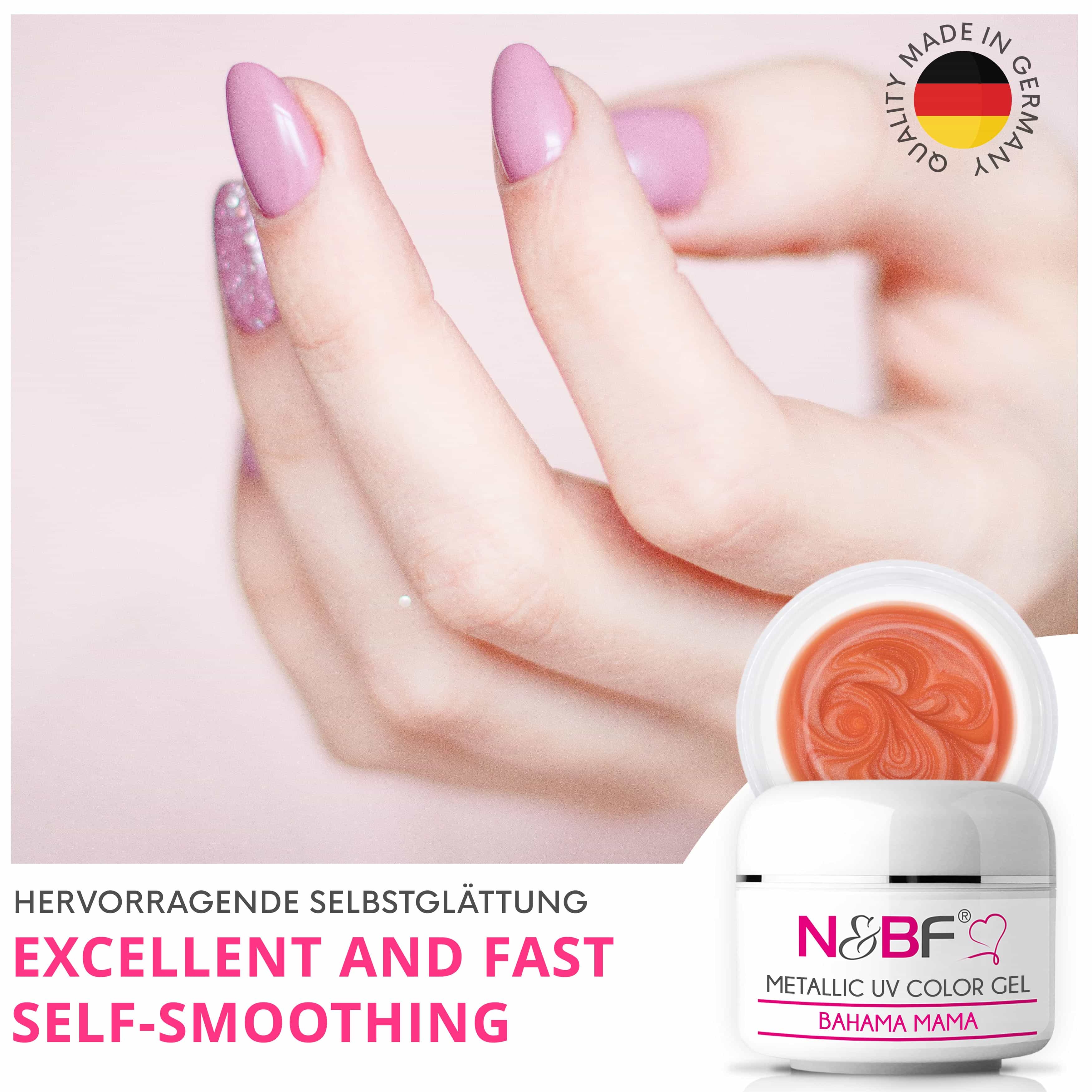 Nails Beauty Factory 2024 58191806 METALLIC UV COLOR GEL BAHAMA MAMA 04