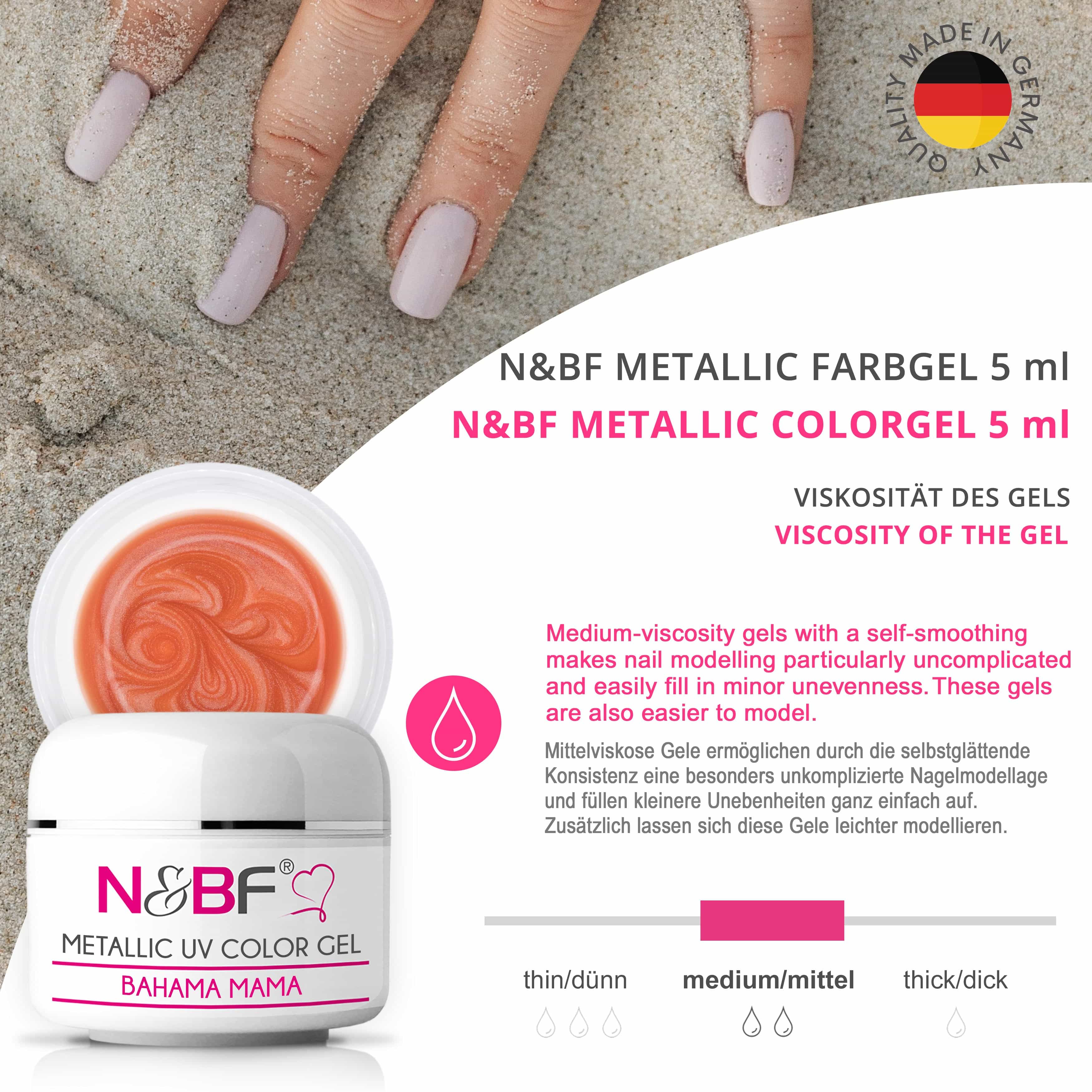 Nails Beauty Factory 2024 58191806 METALLIC UV COLOR GEL BAHAMA MAMA 07