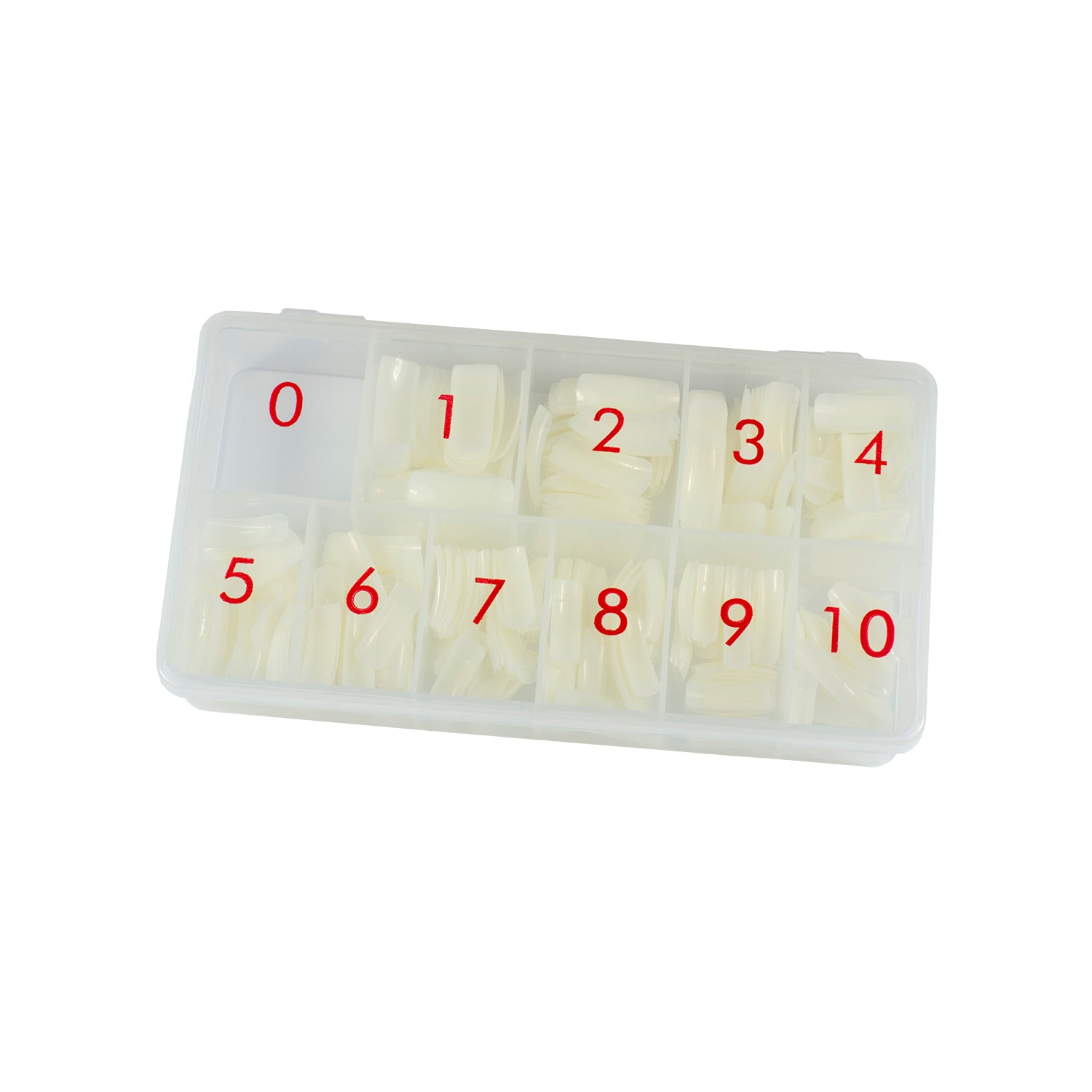 Nails Factory Classic Nagel Tips Sortierbox 500 St uck Gr osse 1 105644726898317