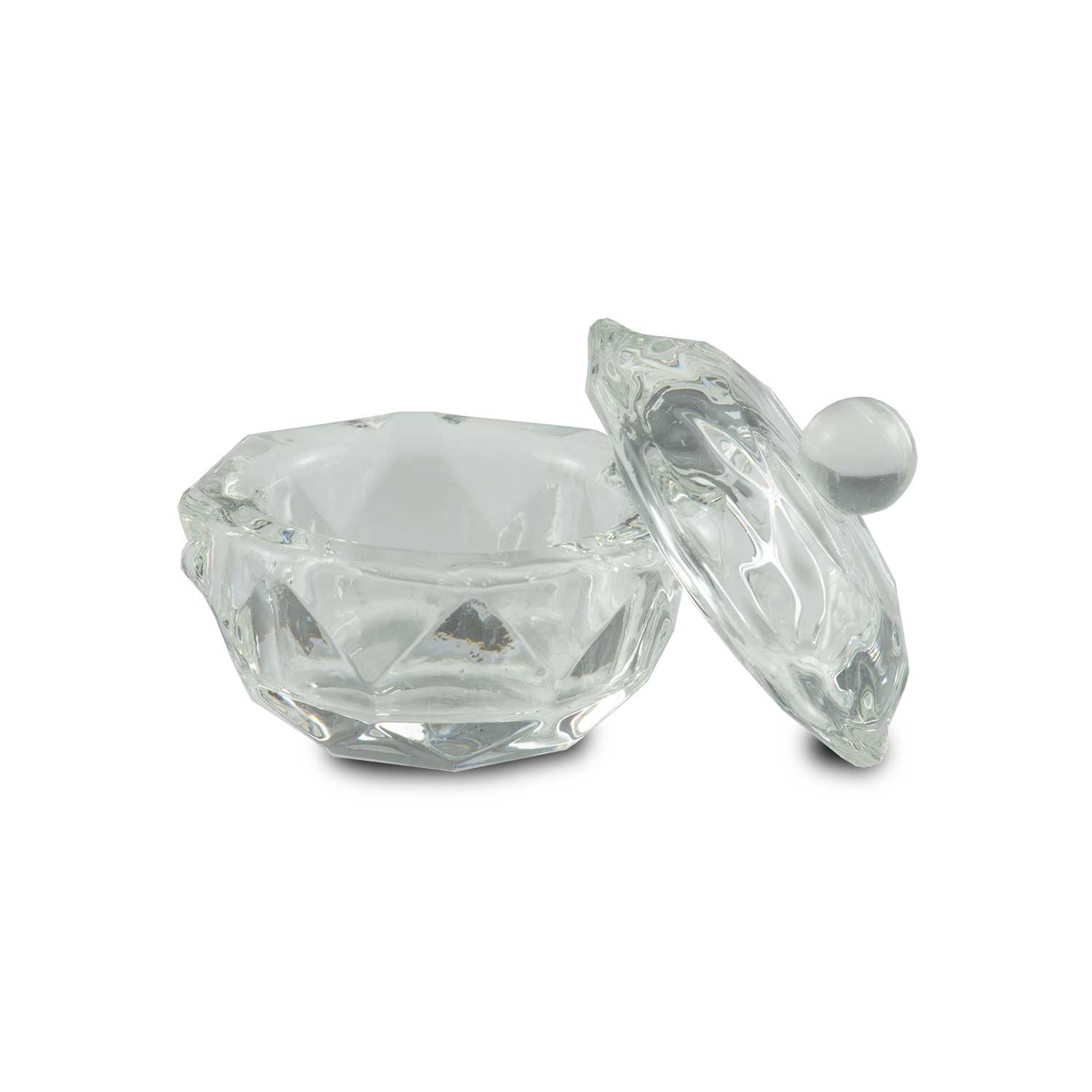 Nails Factory Dappen Dish Kristallglas mit Deckel komplett