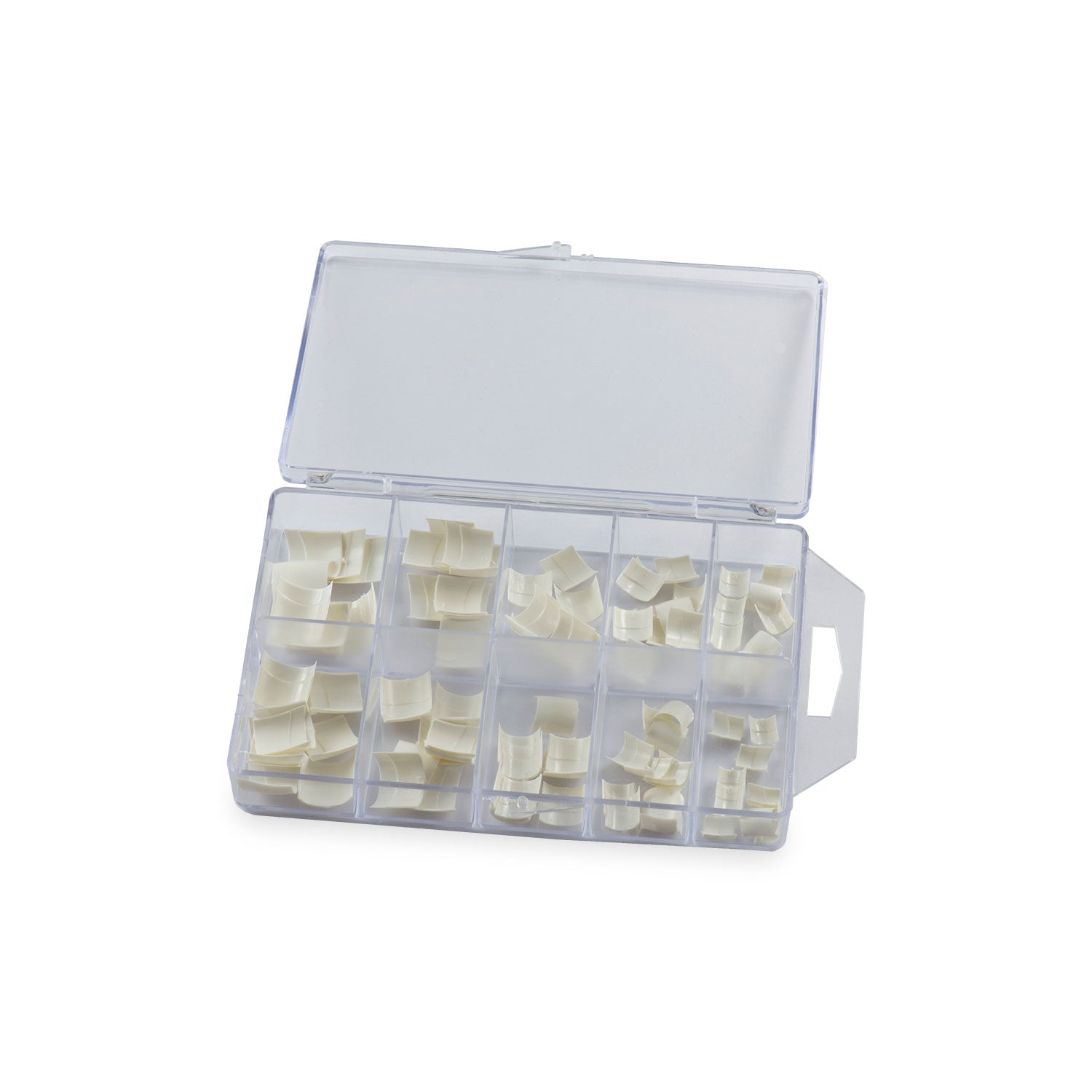 Nails Factory French Nagel Tips milchig Srotierbox 100 Stueck offen564df7972a479