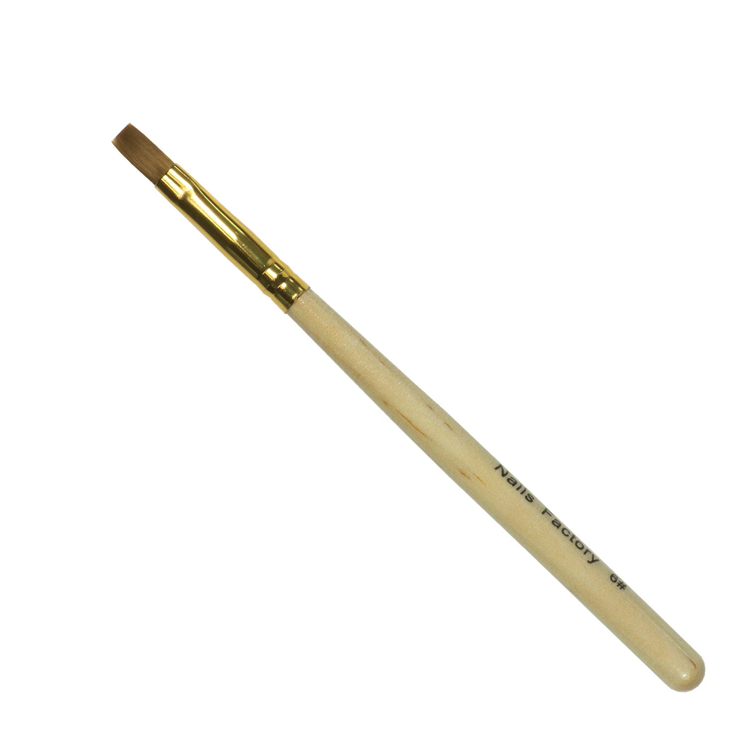 Nails Factory Gel Pinsel Gold Lang No 6