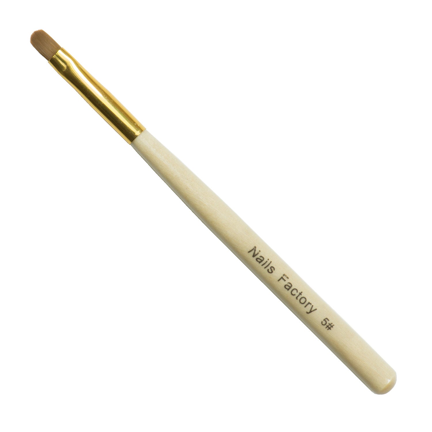 Nails Factory Gel Pinsel Gold Rund No 5 komplett