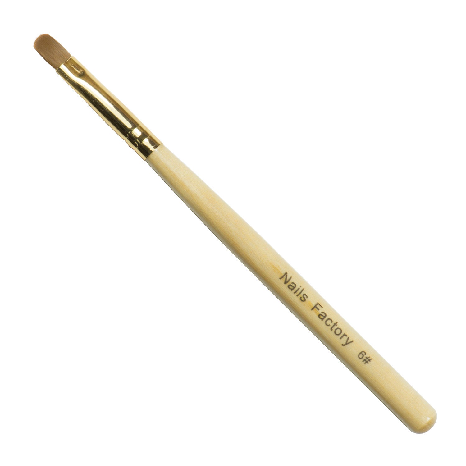Nails Factory Gel Pinsel Gold Rund No 6 komplett