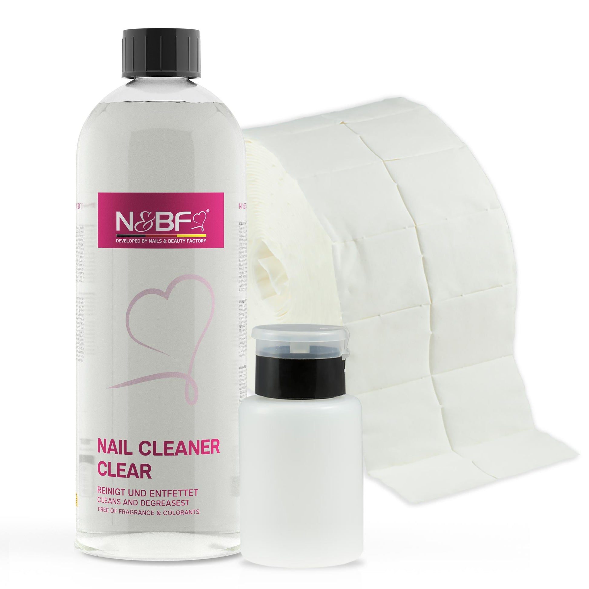 Nails Factory Nagel Cleaner Set IPA Schwarz Zelletten 25