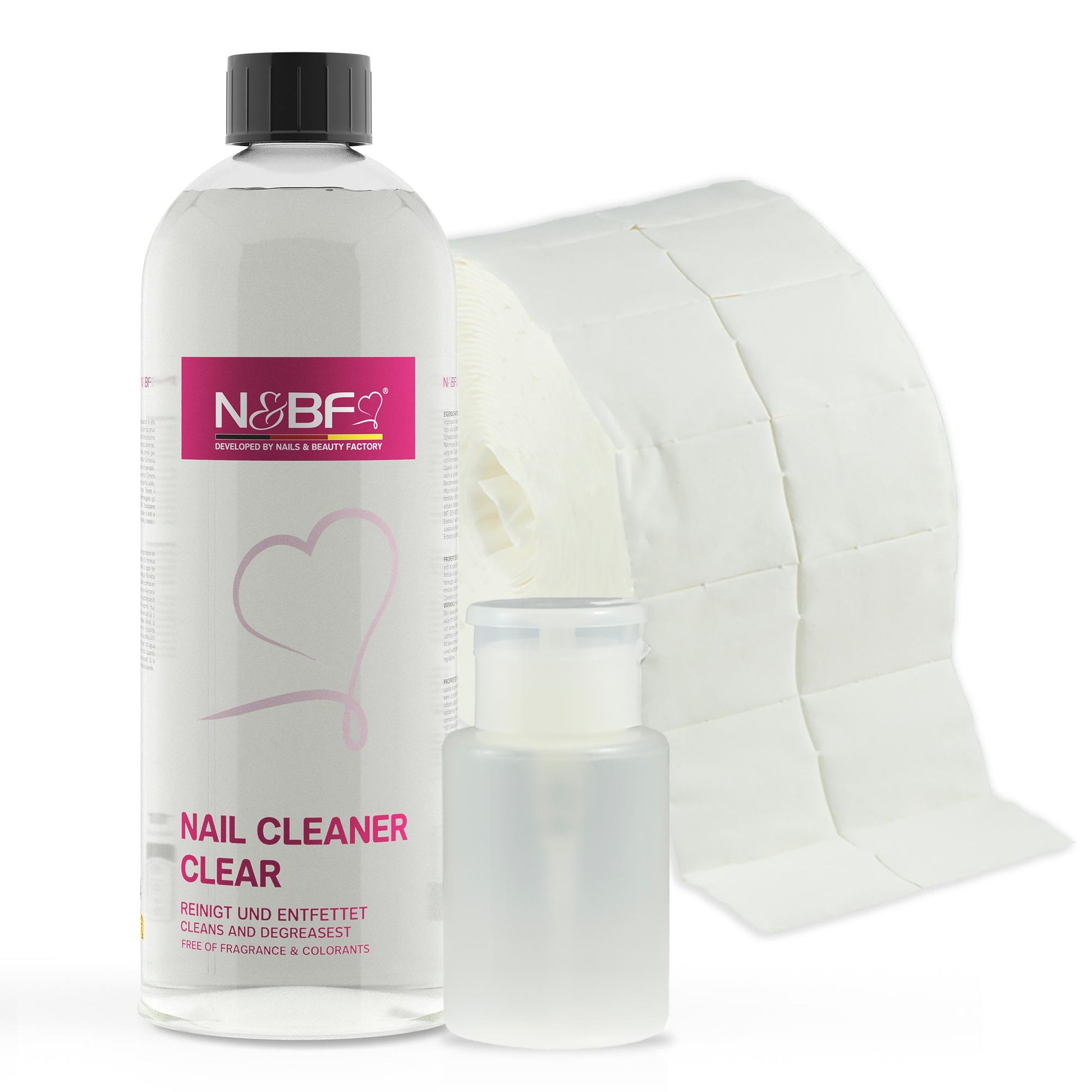 Nails Factory Nagel Cleaner Set IPA Weiss Zelletten 25