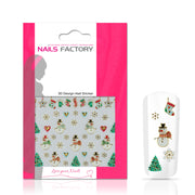Nails Factory Nagelsticker Christmas gold Snowman