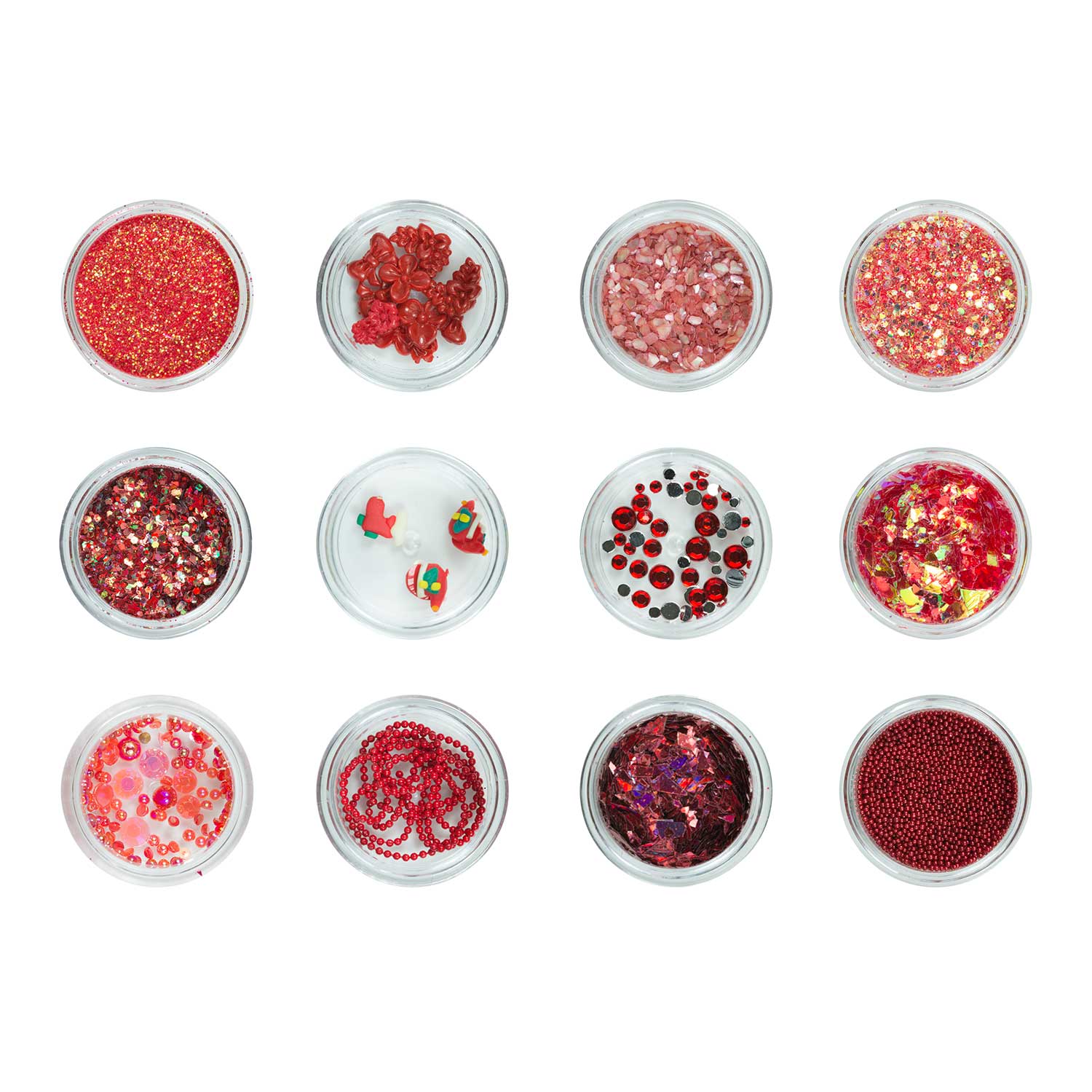 Nails Factory Nailart Glitter Mix Red Fantasy 12er Set