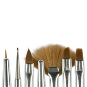 Nails Factory Nailart Pinsel Lila Griff 7er Set koepfe