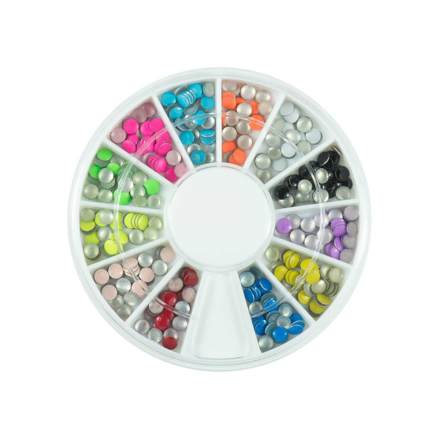 Nails Factory Neon Nailart Stones Rondell Mittel 500 Stueck