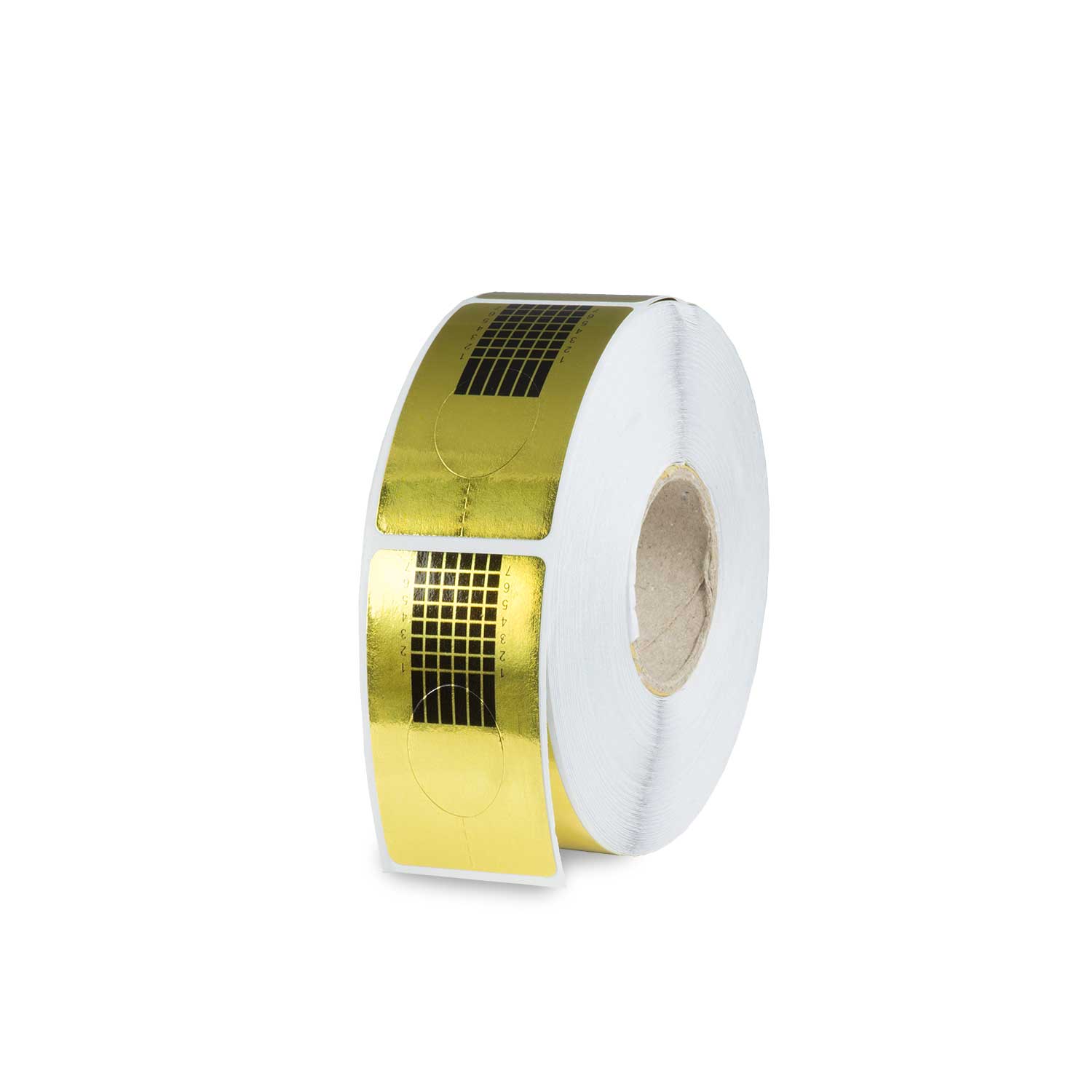 Nails Factory Profi Modellierschablonen Gold eckig 500er Rolle