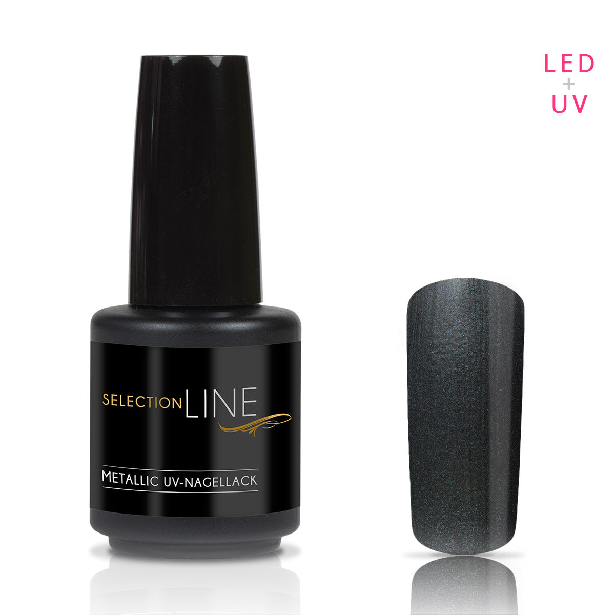 Nails Factory Selection Line Metallic UV Nagellack Black 15ml56941831dc33e